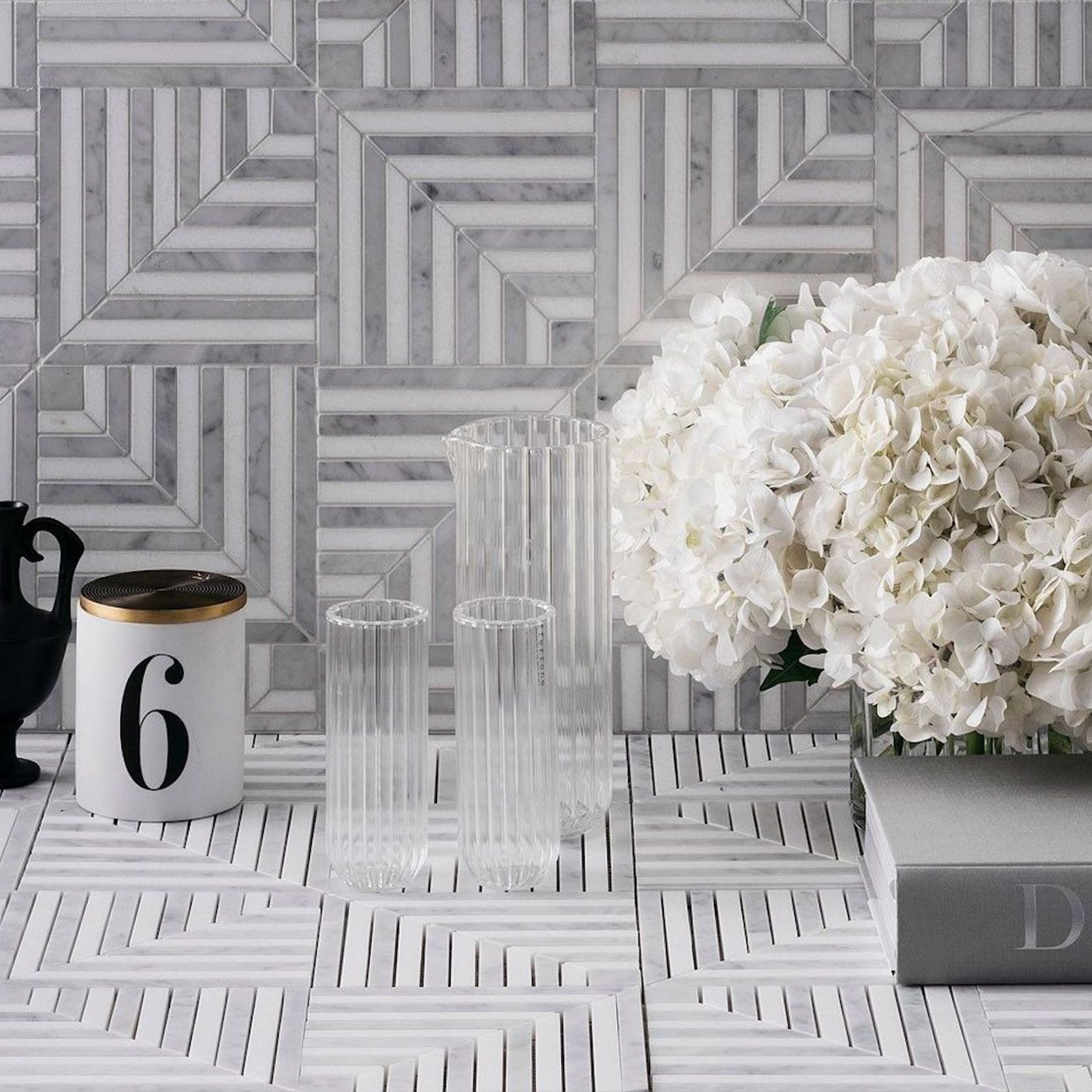 Labyrinth Gravity Carrara & Thassos Marble By Steve Cordony gallery detail image