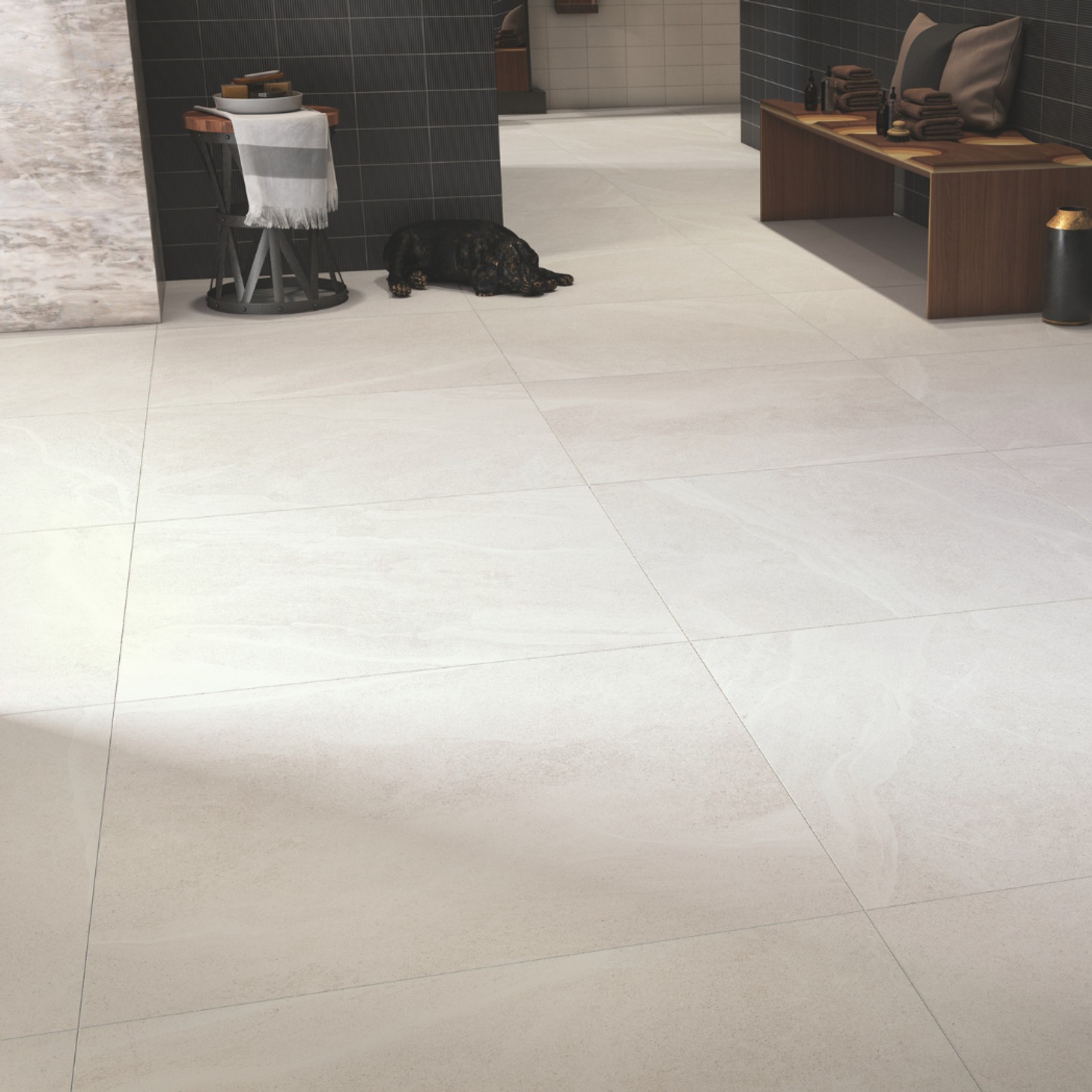 Nordic Stone White Tile gallery detail image