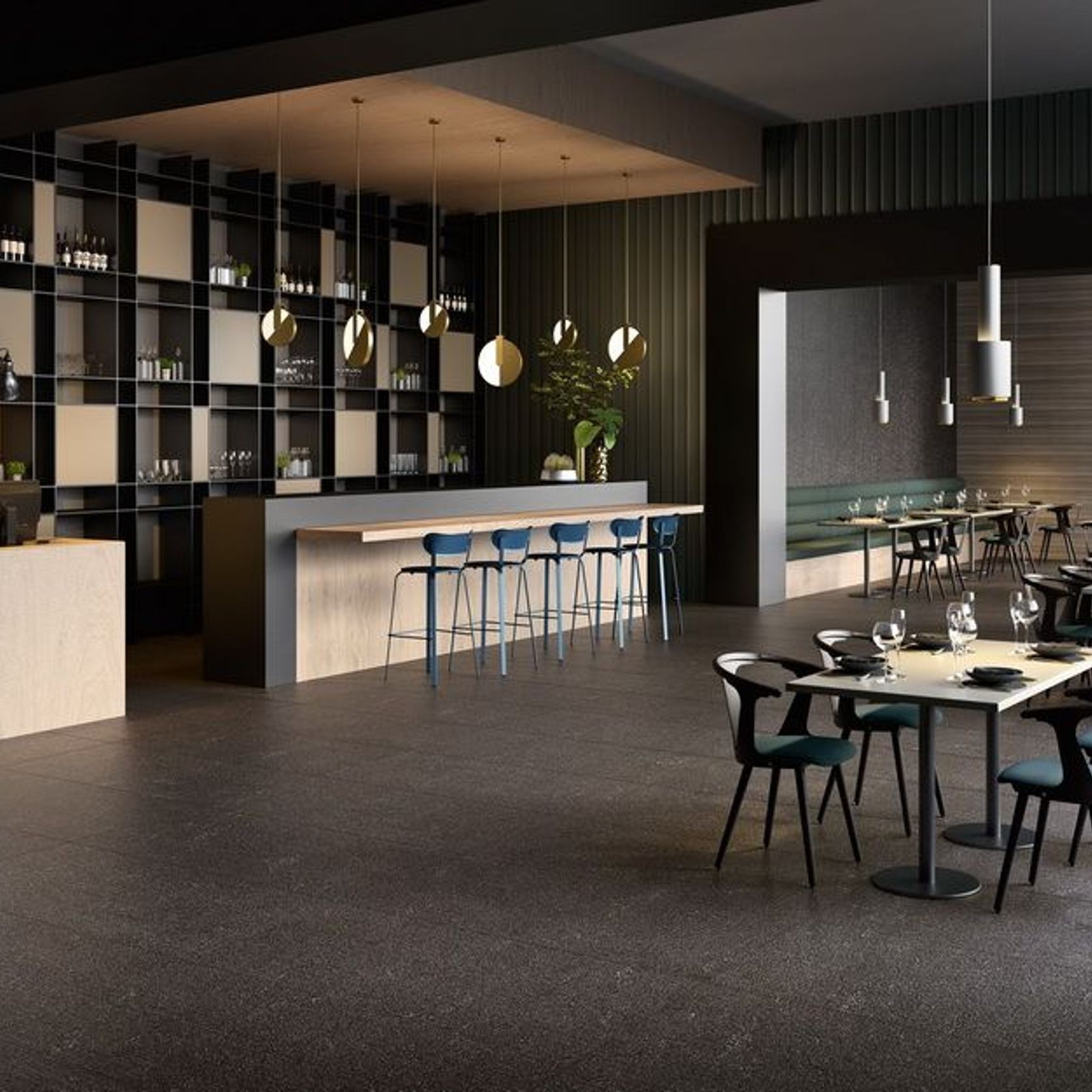 Porfirica Black Floor & Wall Tiles gallery detail image