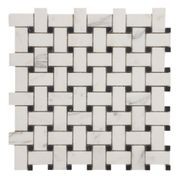Basketweave - Calacatta/Nero Marquina Honed gallery detail image