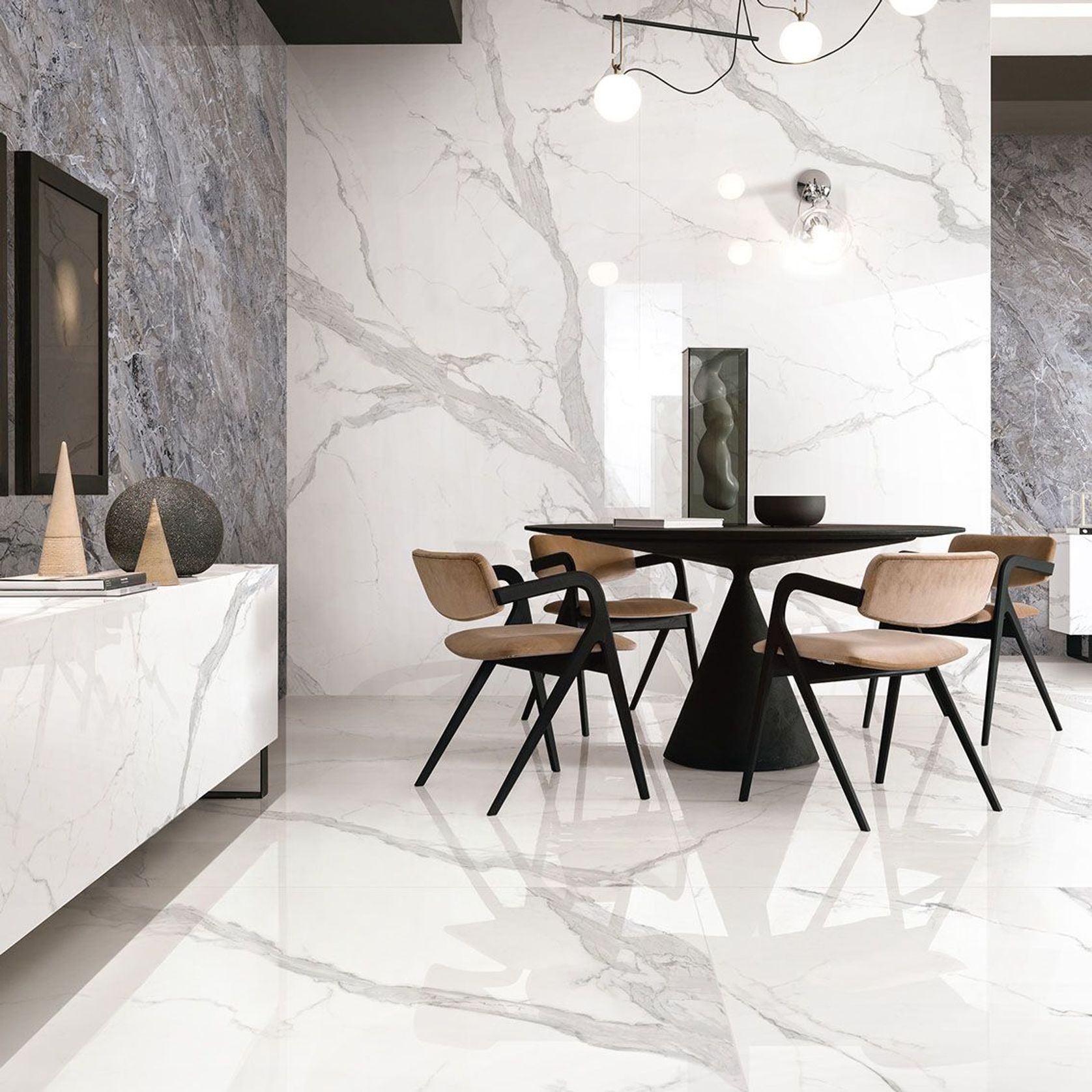 Bianco Carrara Polished 1200x2700x6mm gallery detail image