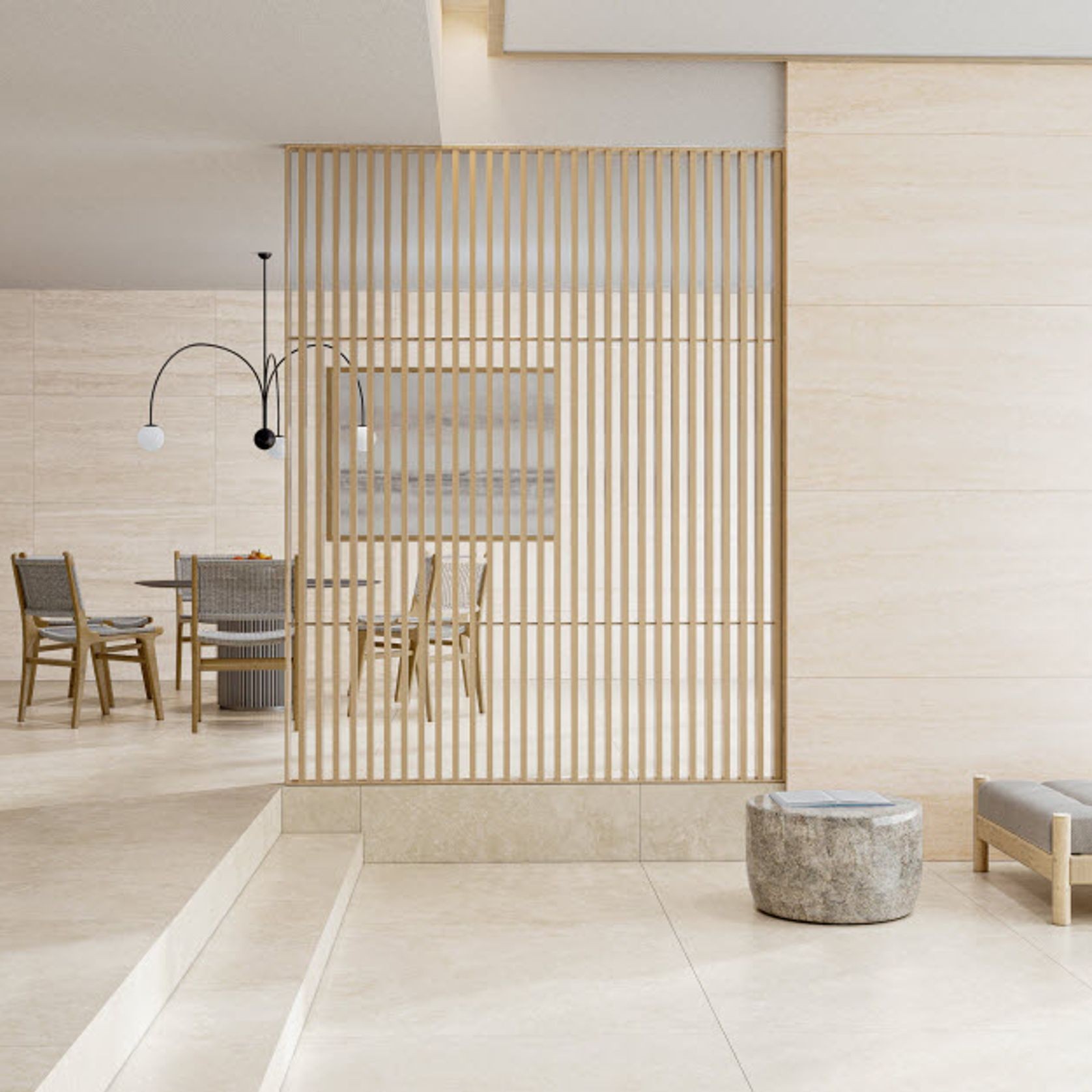 Travertino Almond Floor & Wall Tiles gallery detail image