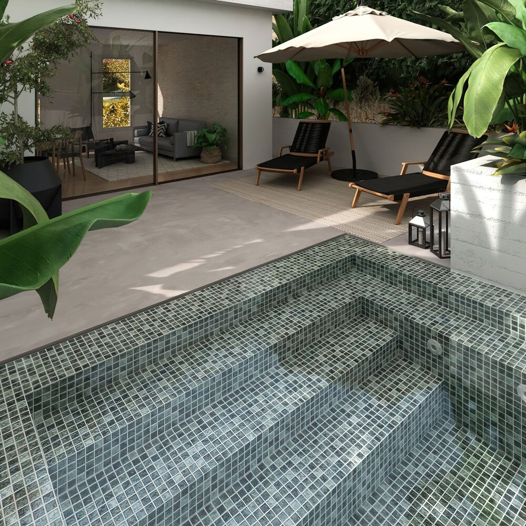 Nature Series Mosaic Pool Tiles gallery detail image