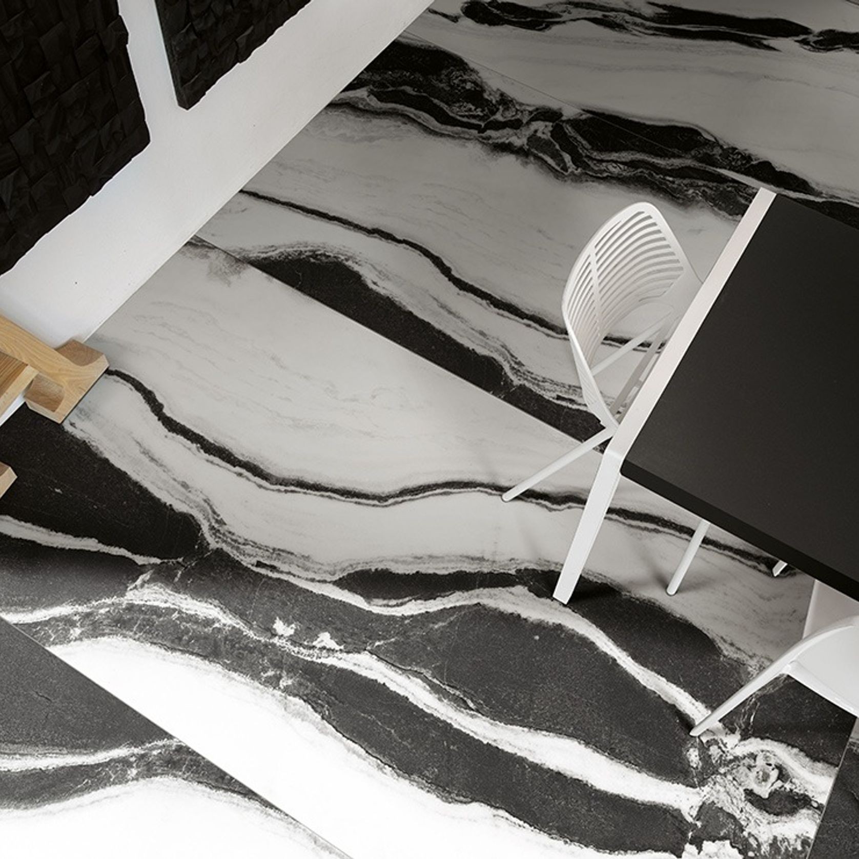 Floor Gres Black & White Marble Floor & Wall Tile gallery detail image