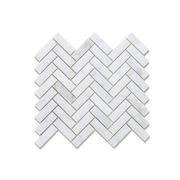 Carrara Mosaic Herringbone Wall Tiles gallery detail image