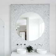 Carrara Mosaic Herringbone Wall Tiles gallery detail image