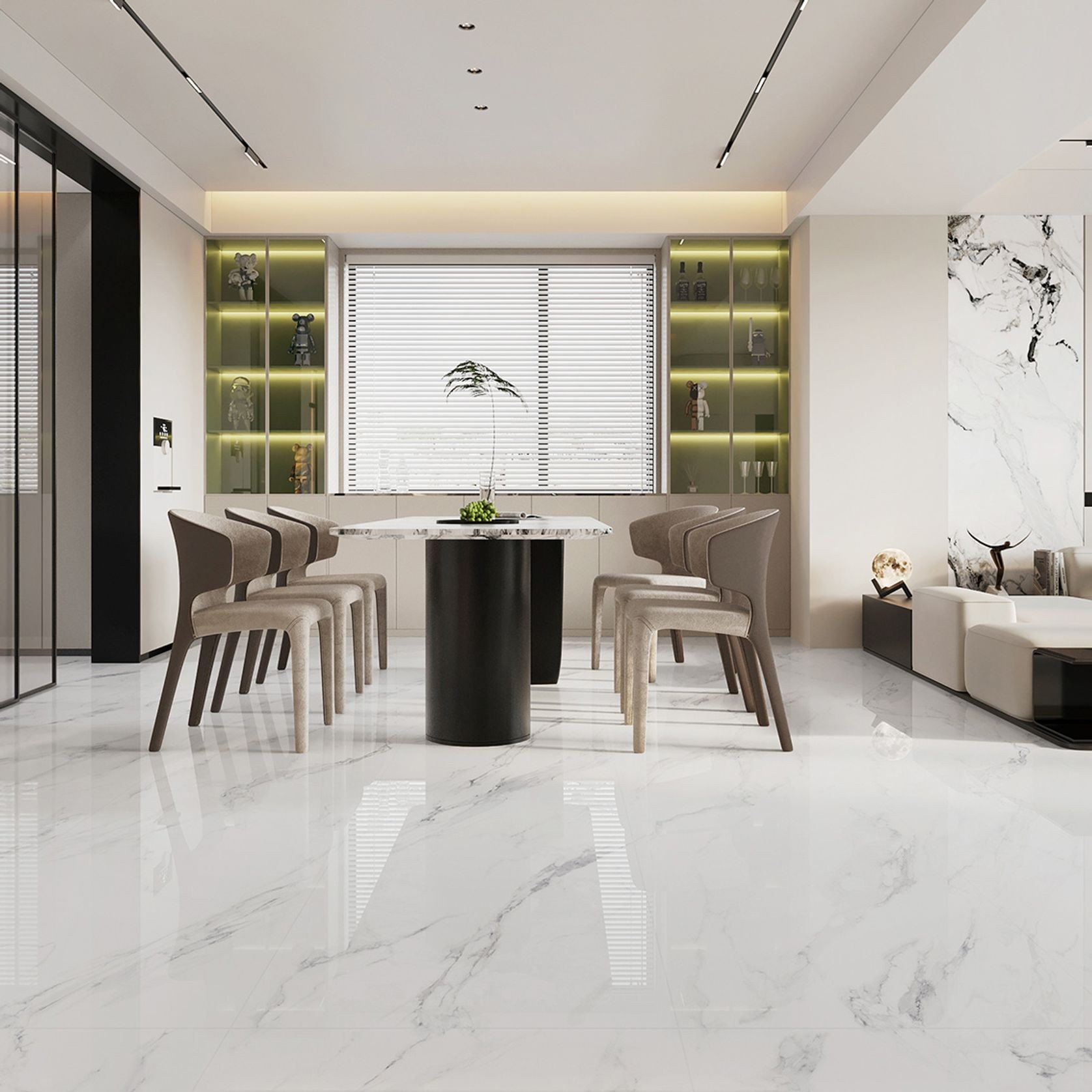 Calacatta White Veil Polished 750x1500 gallery detail image