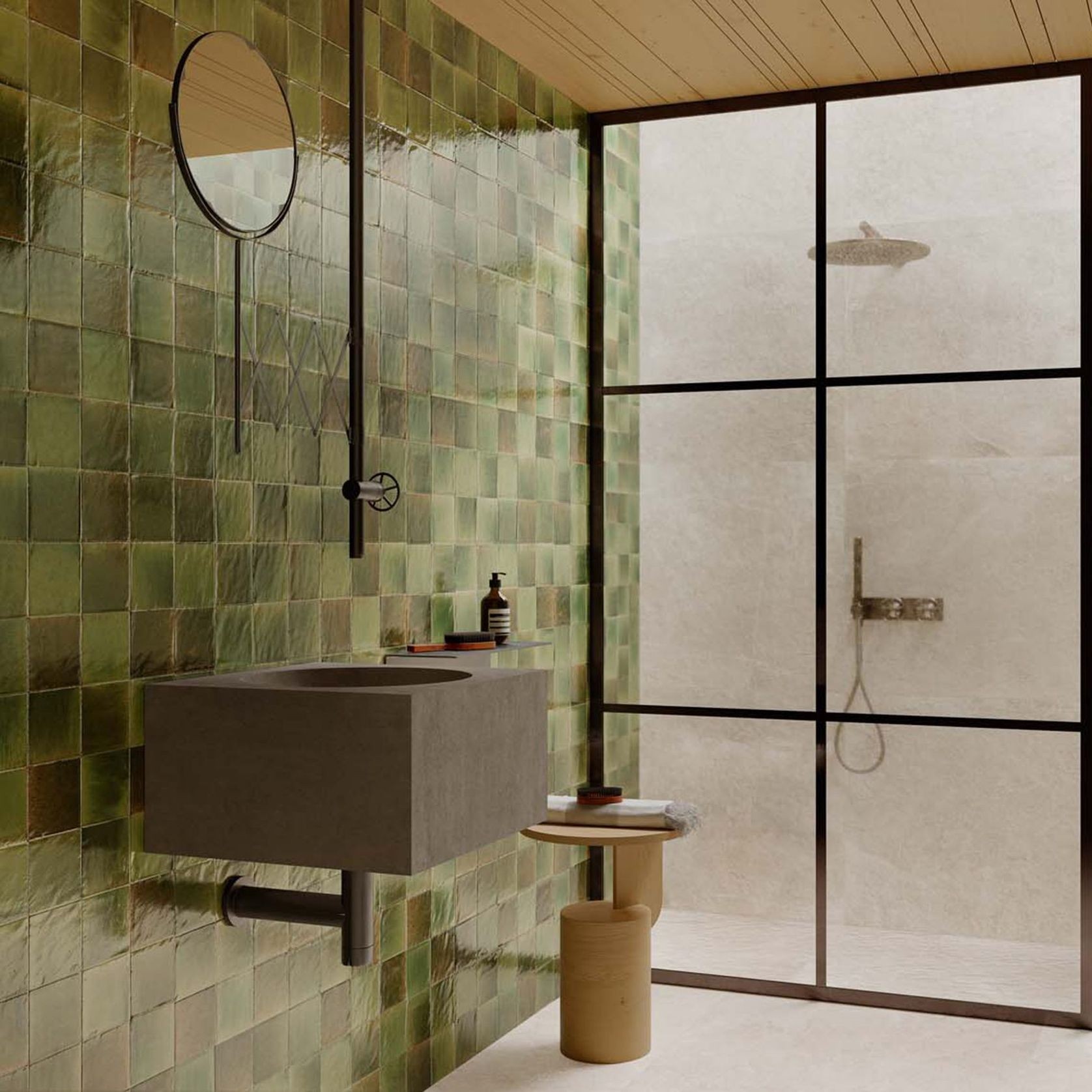 Glades Giada Green 100x100mm gallery detail image
