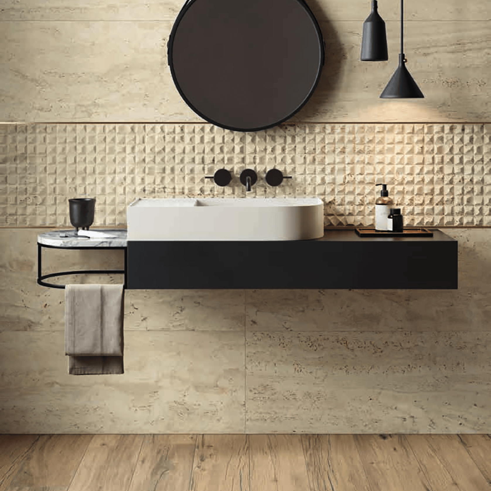 Navona Travertine Tiles by Flaviker gallery detail image