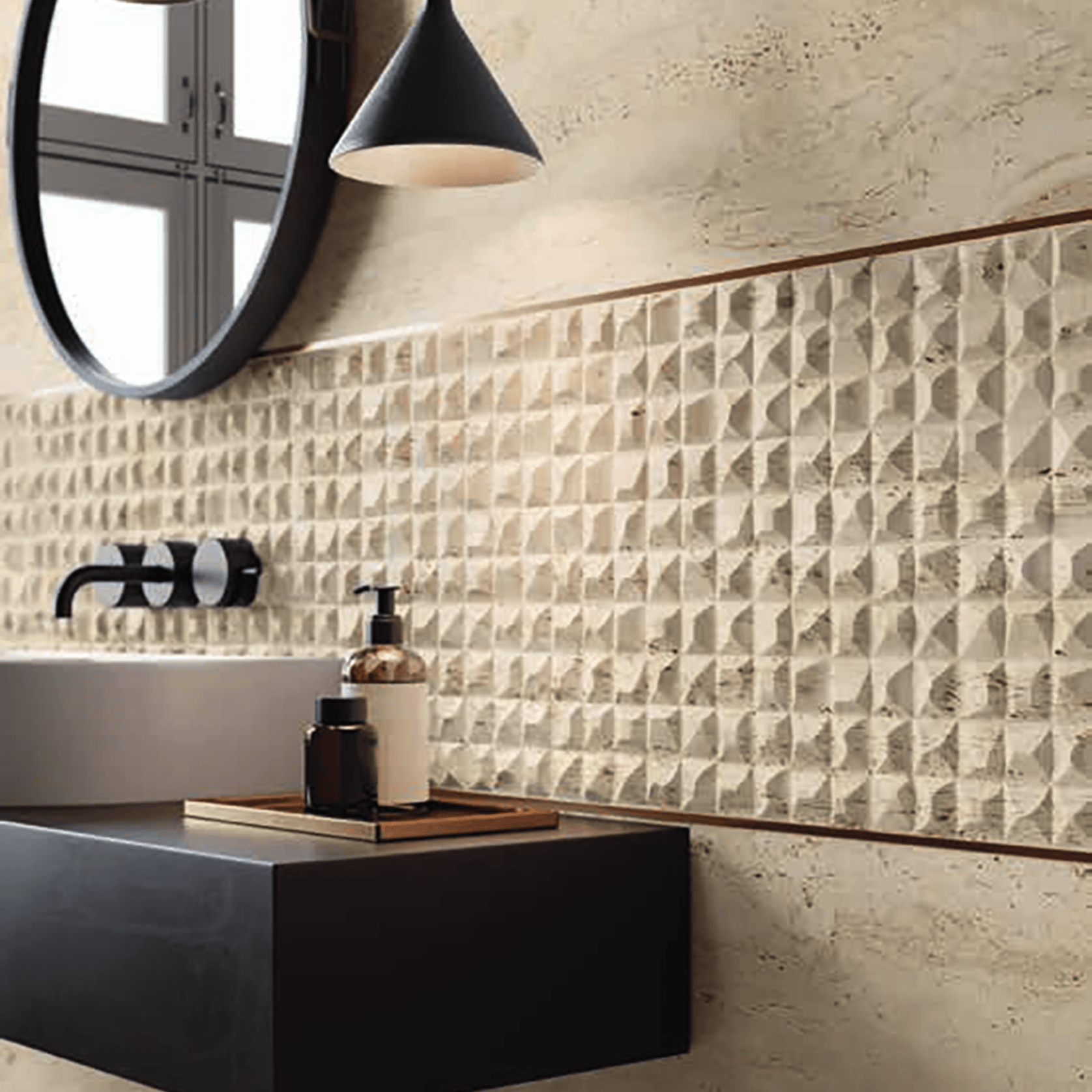 Navona Travertine Tiles by Flaviker gallery detail image
