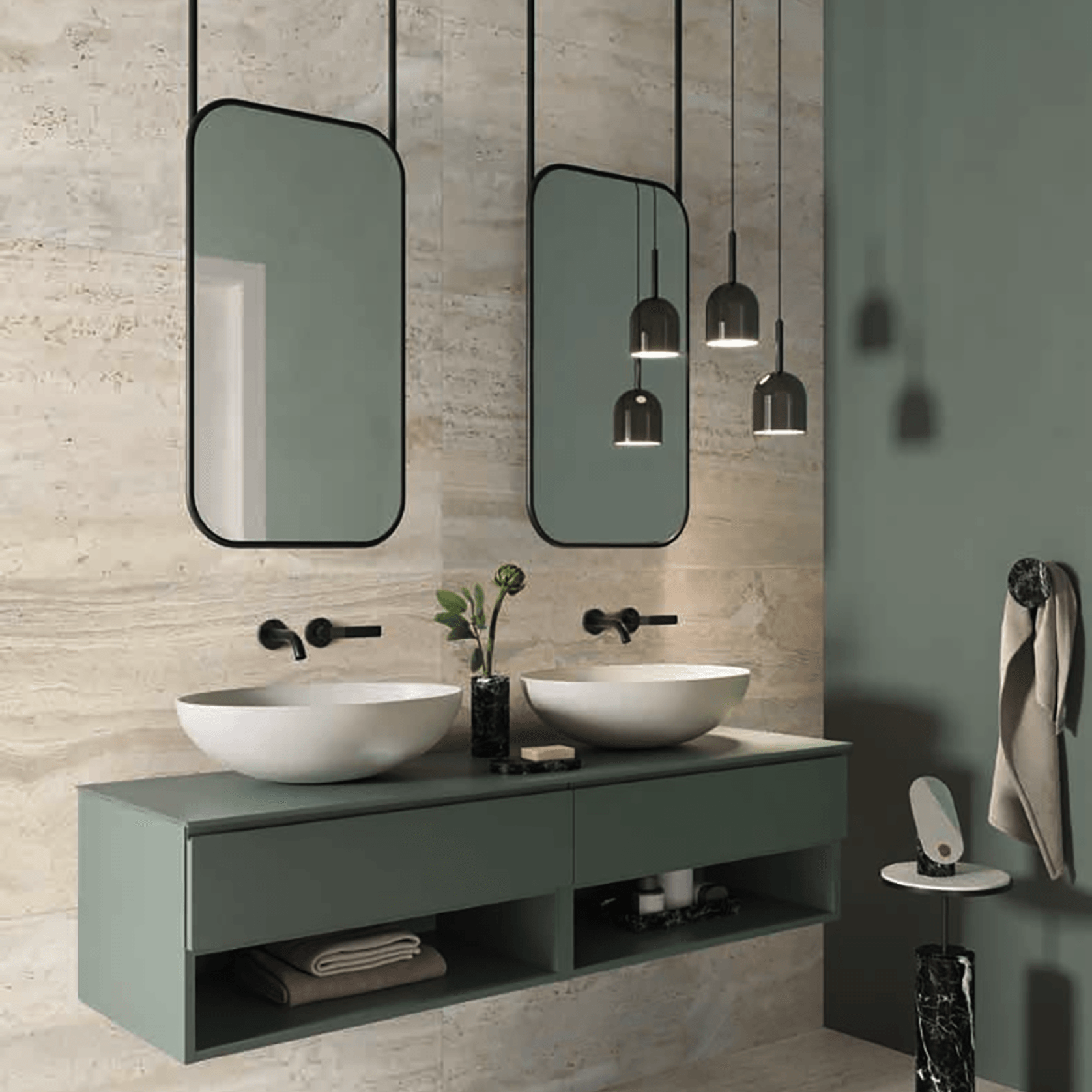 Navona Travertine Tiles by Flaviker gallery detail image