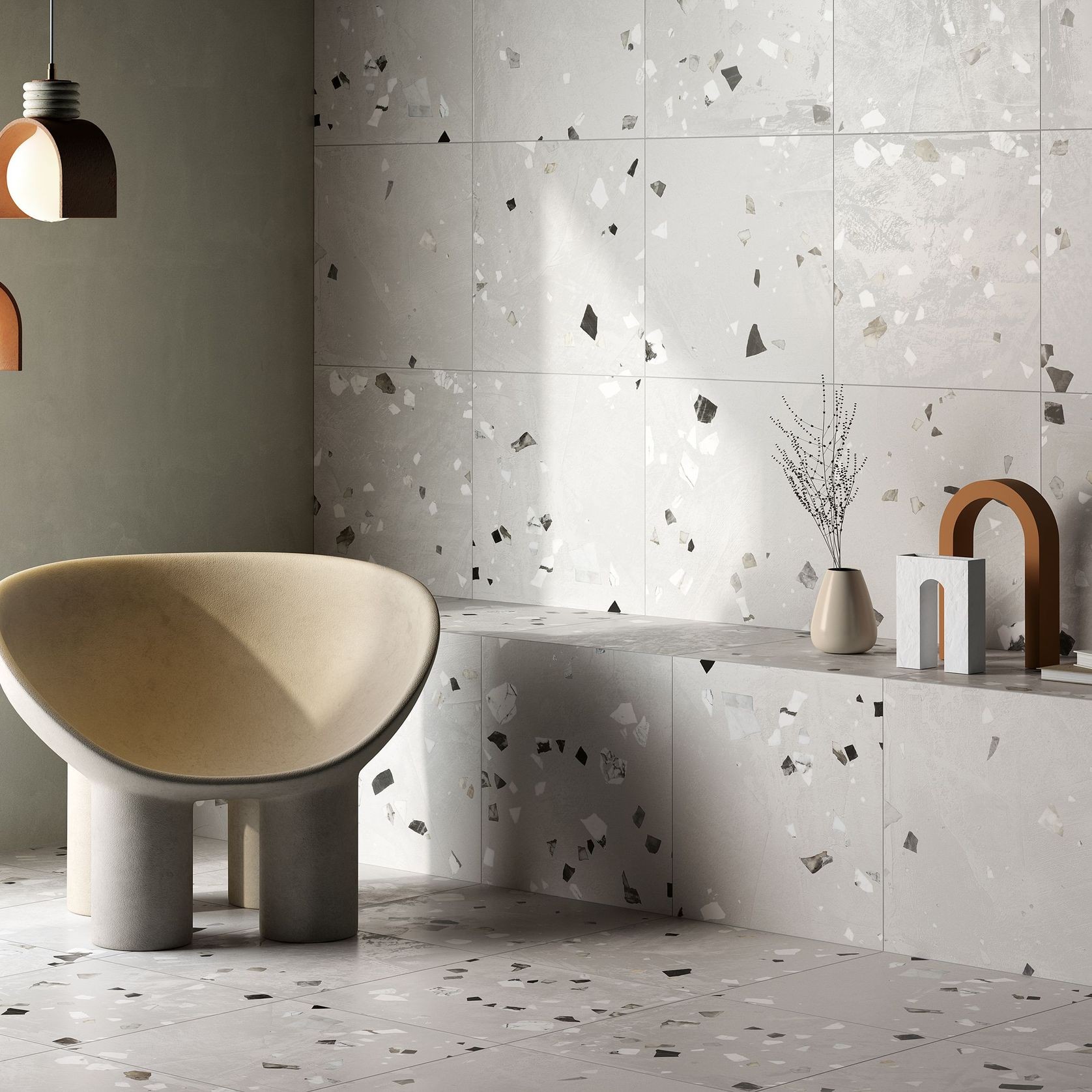 Scorze Calce Terrazzo Porcelain gallery detail image