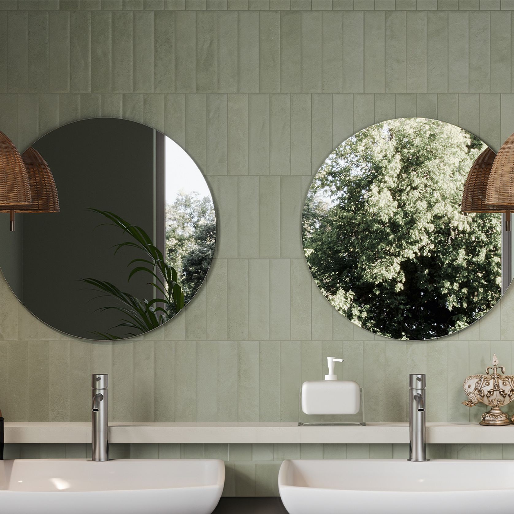 Cinder Verde Chiaro | Perini Tiles gallery detail image