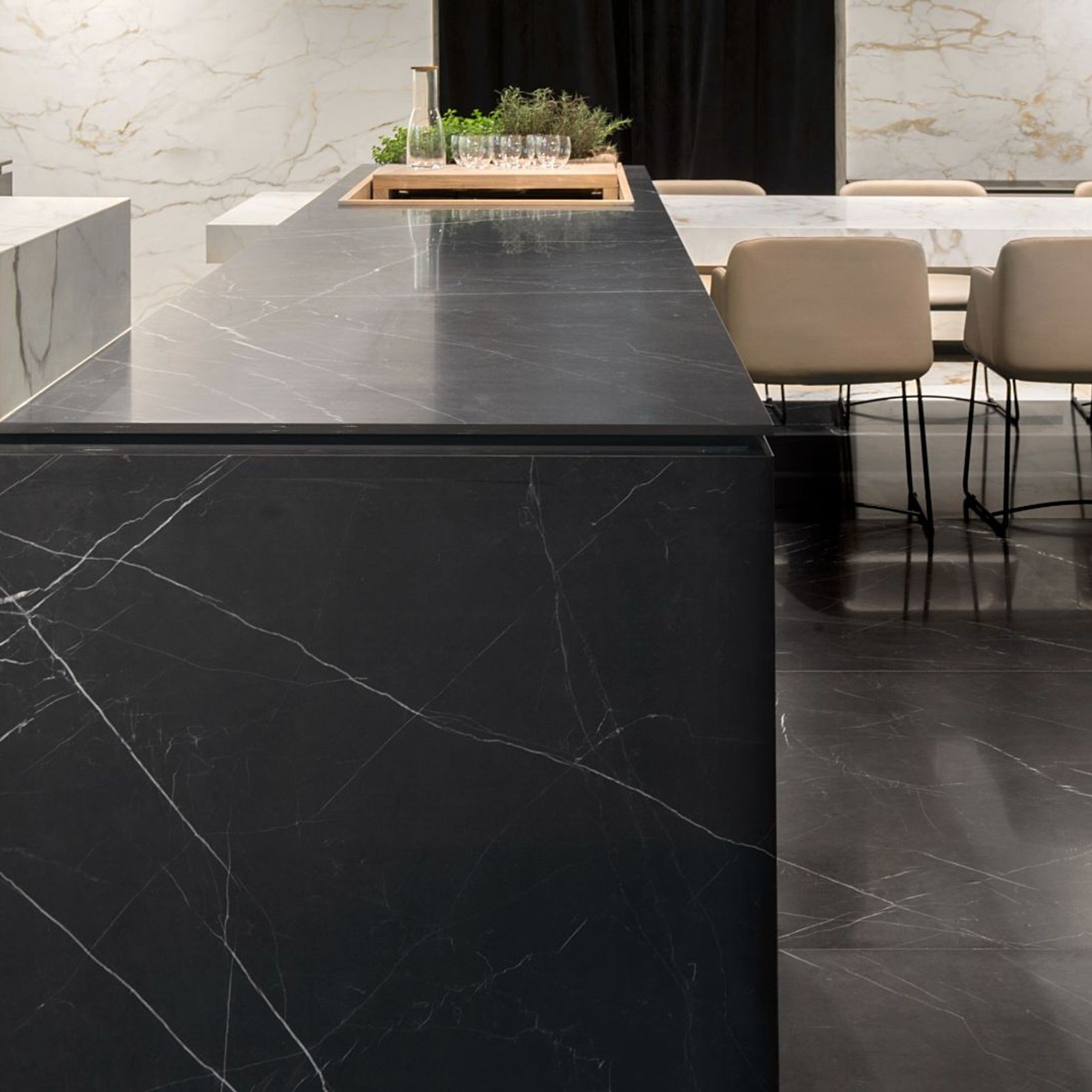 Ultra Nero Marquina Wall & Floor Tiles gallery detail image