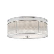 Allen Large Round Flush Mount – Nickel gallery detail image