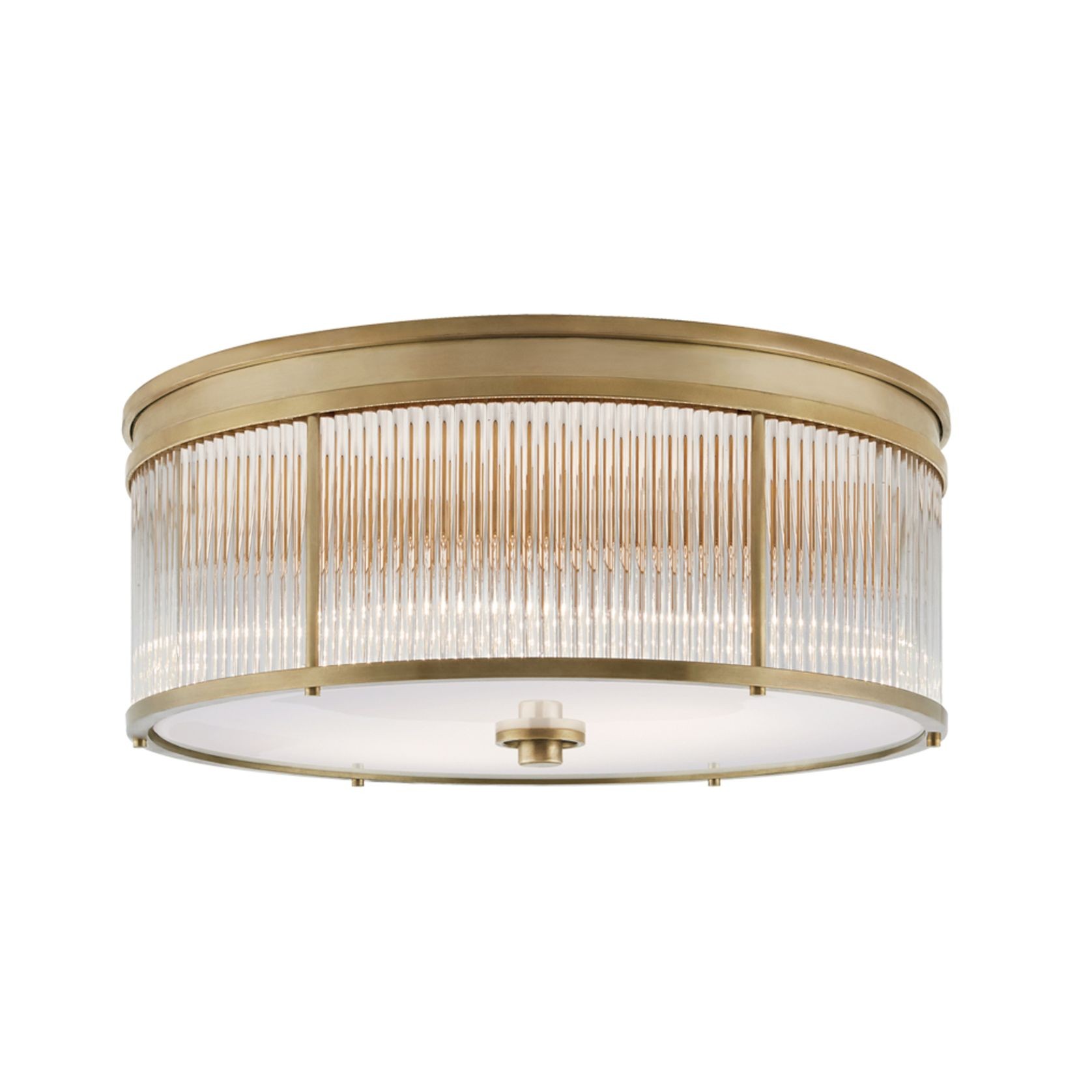 Allen Large Round Flush Mount – Brass gallery detail image