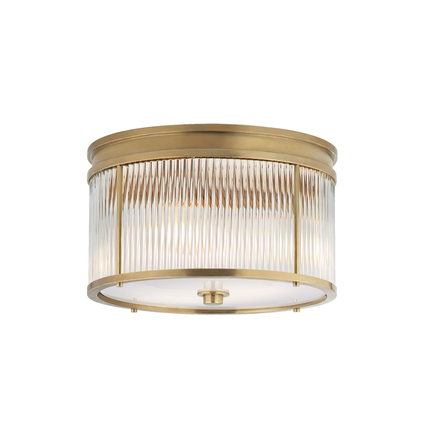 Allen Medium Round Flush Mount – Brass gallery detail image