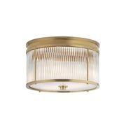 Allen Medium Round Flush Mount – Brass gallery detail image