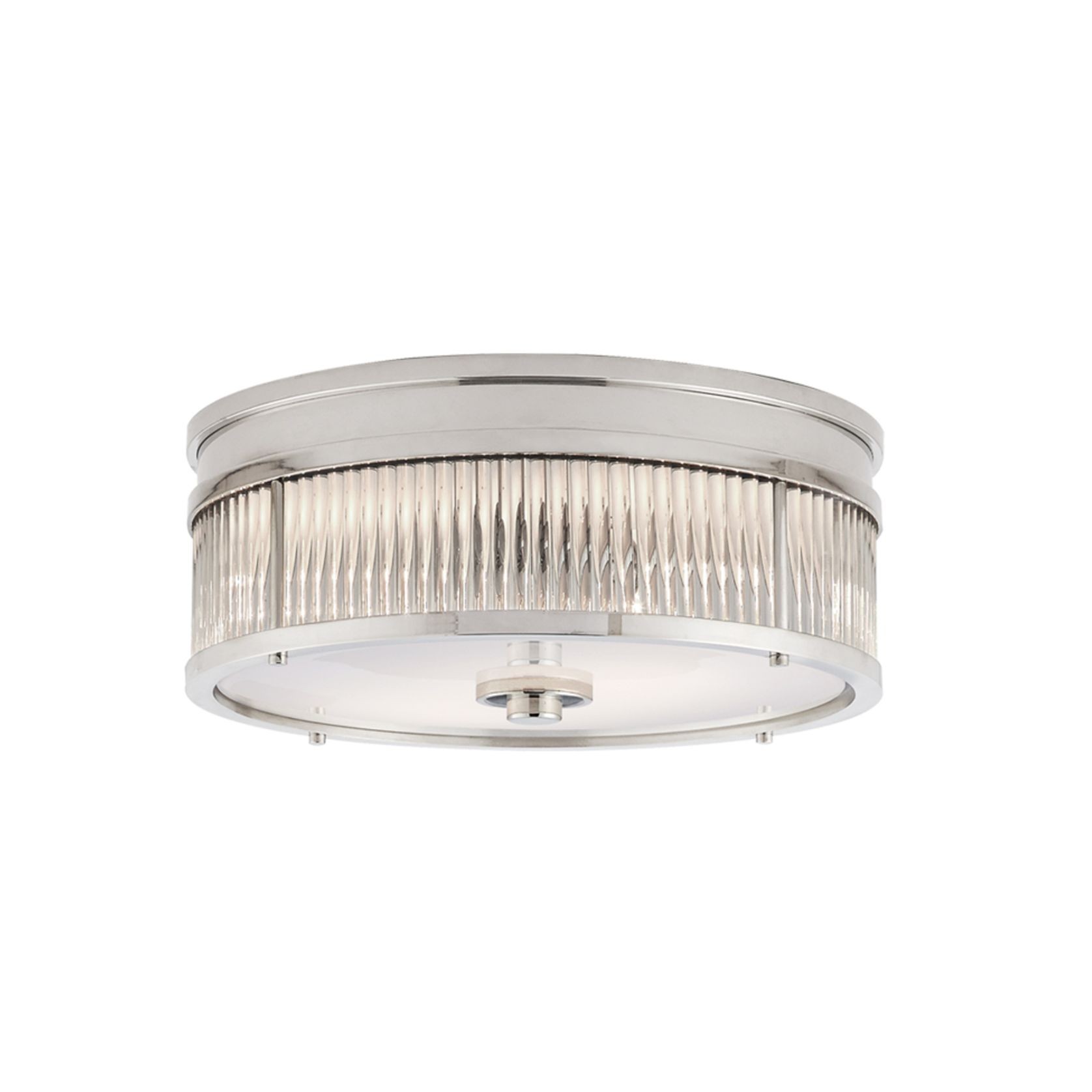 Allen Small Round Flush Mount – Nickel gallery detail image