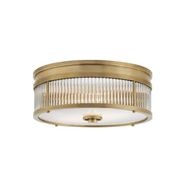 Allen Small Round Flush Mount – Brass gallery detail image