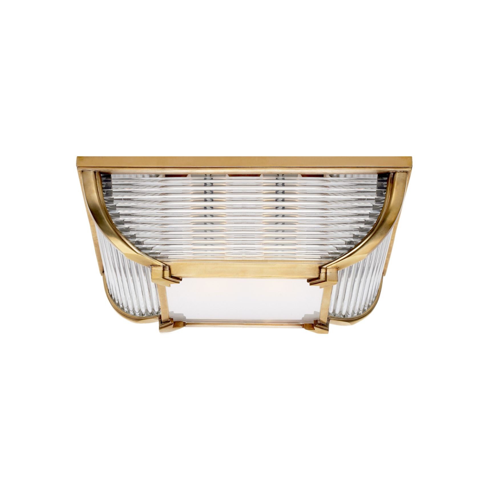 Perry Large Flush Mount – Brass gallery detail image