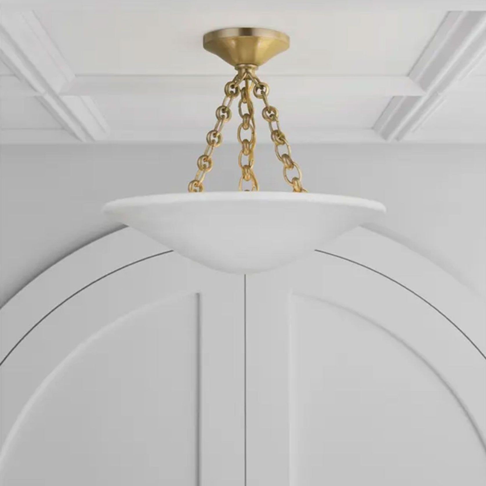 AERIN Mollino 16" Semi Flush Mount gallery detail image