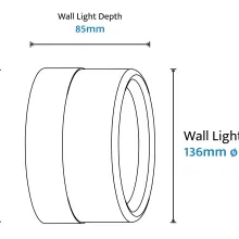 Gull IP65 Steel & Acrylic Exterior LED Bunker Light gallery detail image