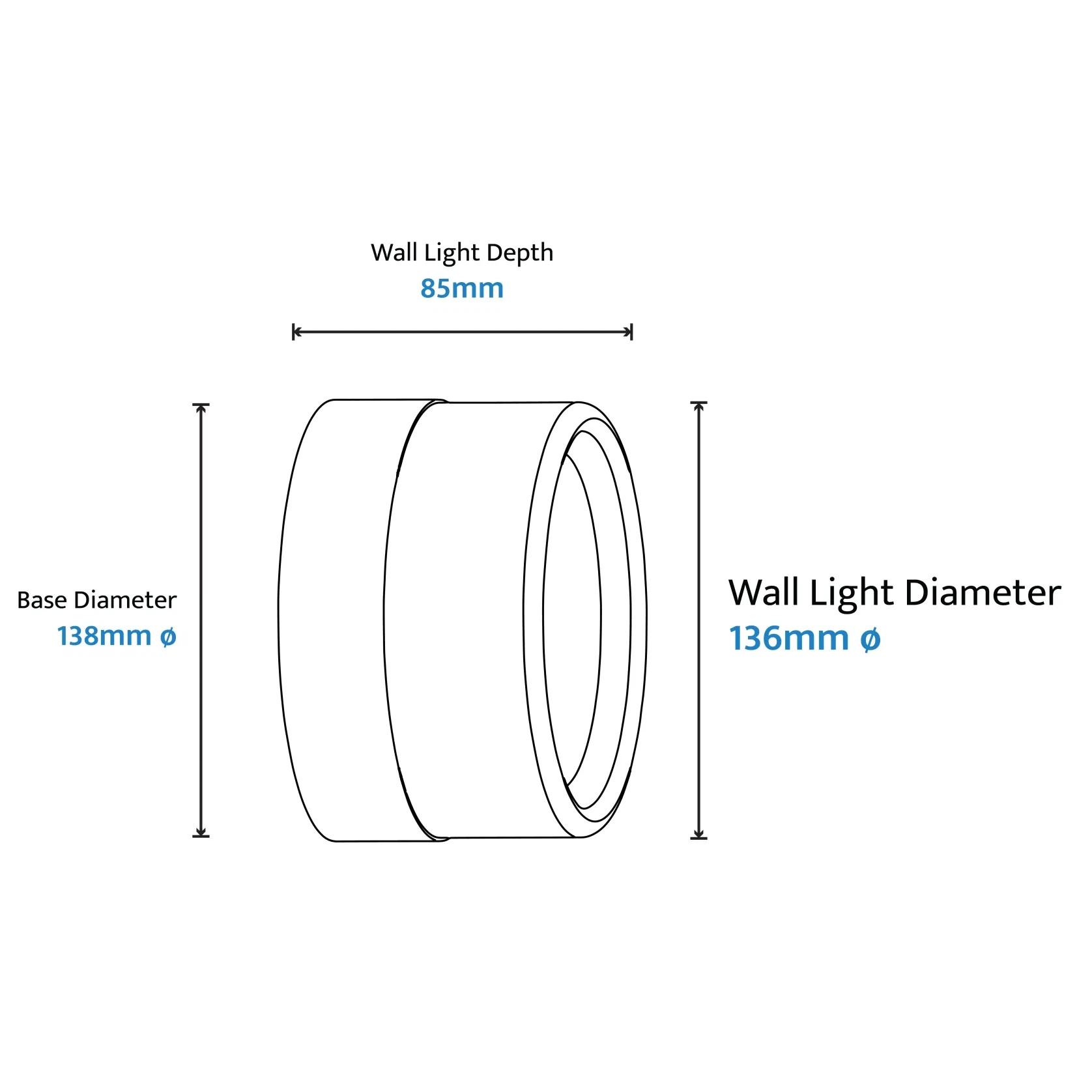 Gull IP65 Steel & Acrylic Exterior LED Bunker Light gallery detail image