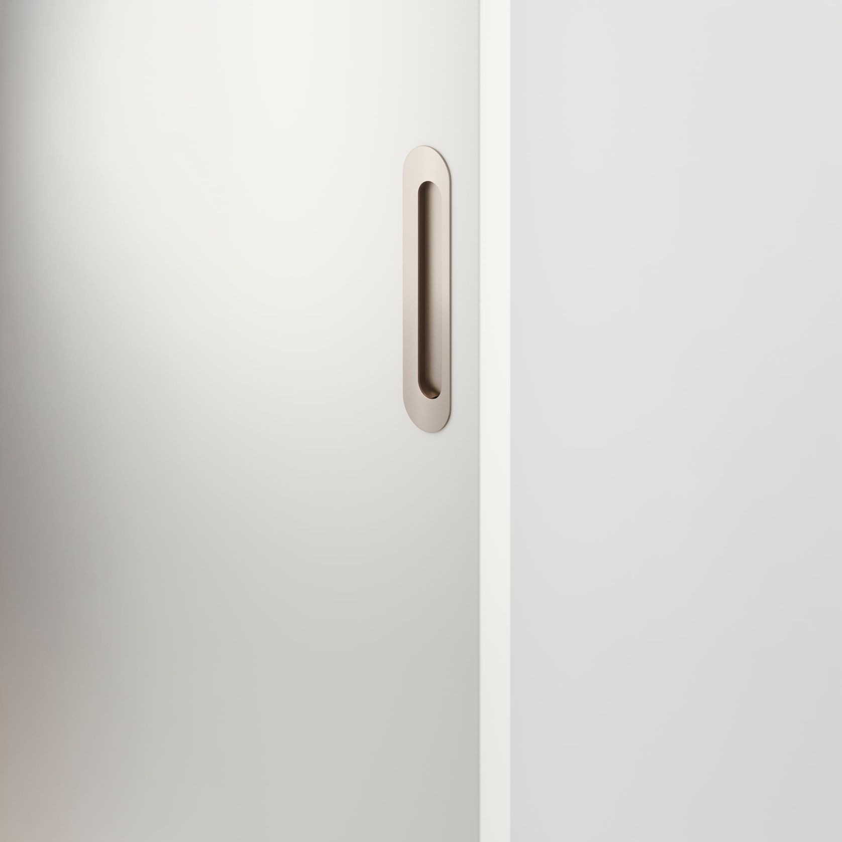 Puerto Flush Pull | Satin Nickel gallery detail image