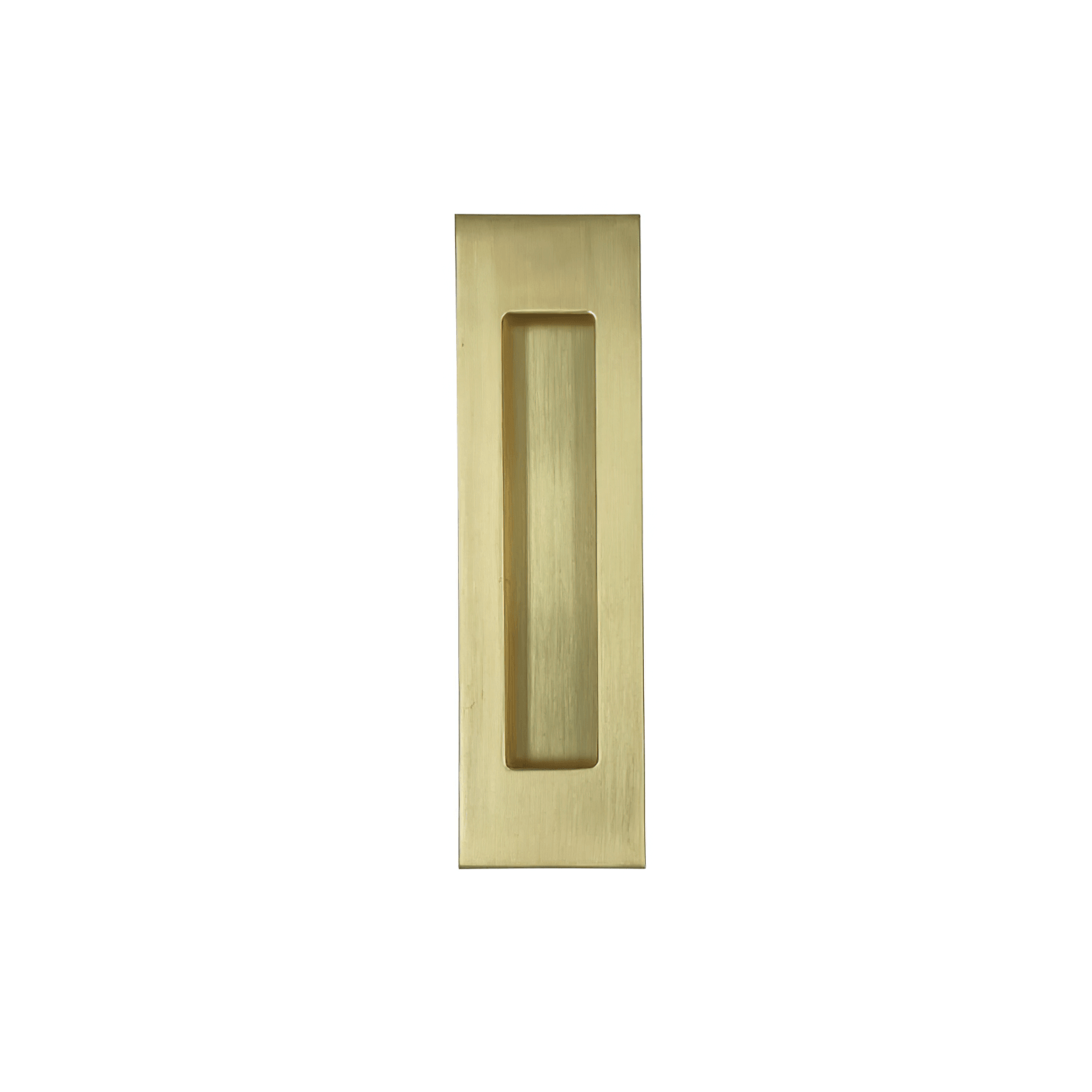 Flush Pull 126mm x 42mm Satin Brass gallery detail image