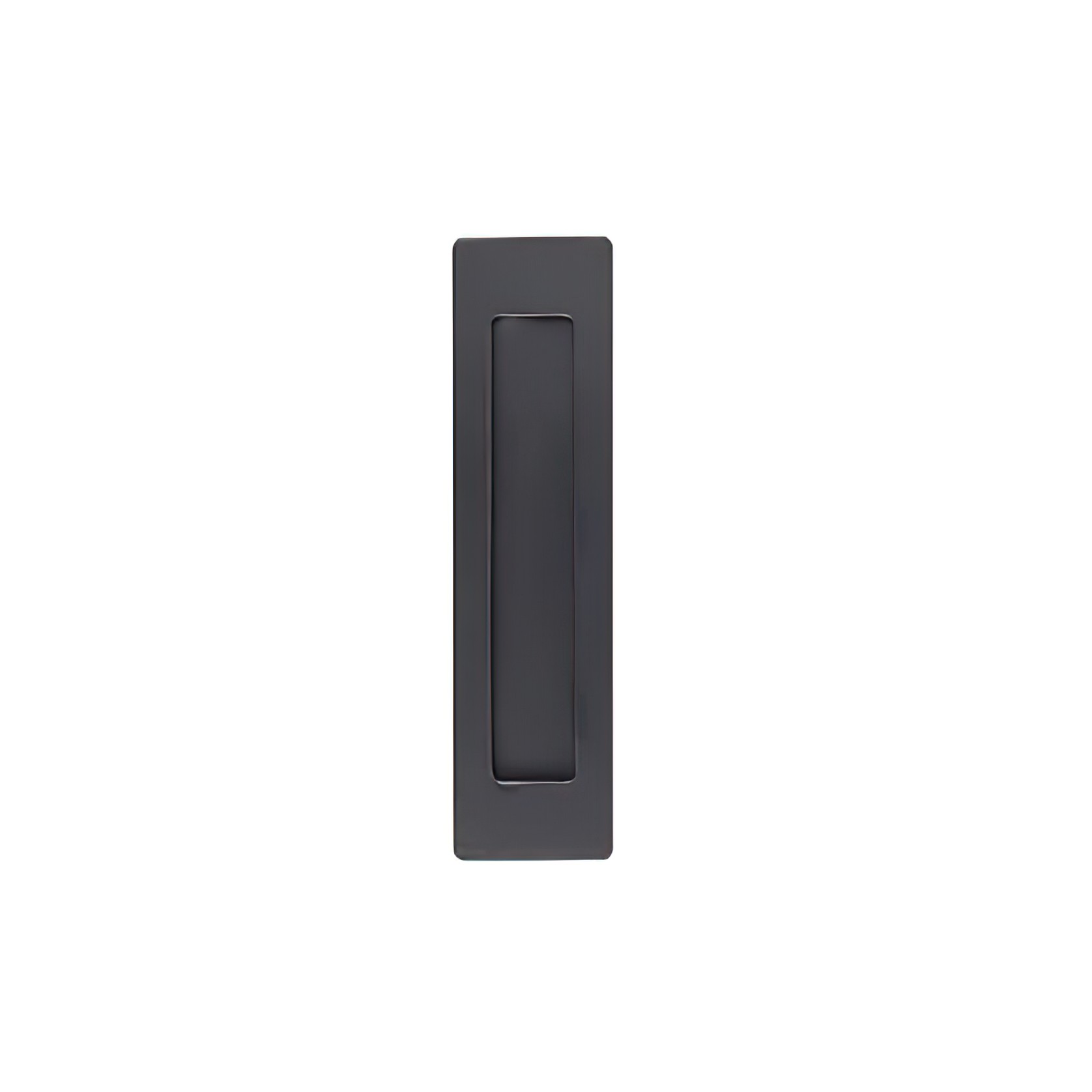 Flush Pull 158mm x 42mm Matt Black gallery detail image