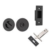 Iver Round Sliding Door Pull with Inbuilt Privacy Turn gallery detail image
