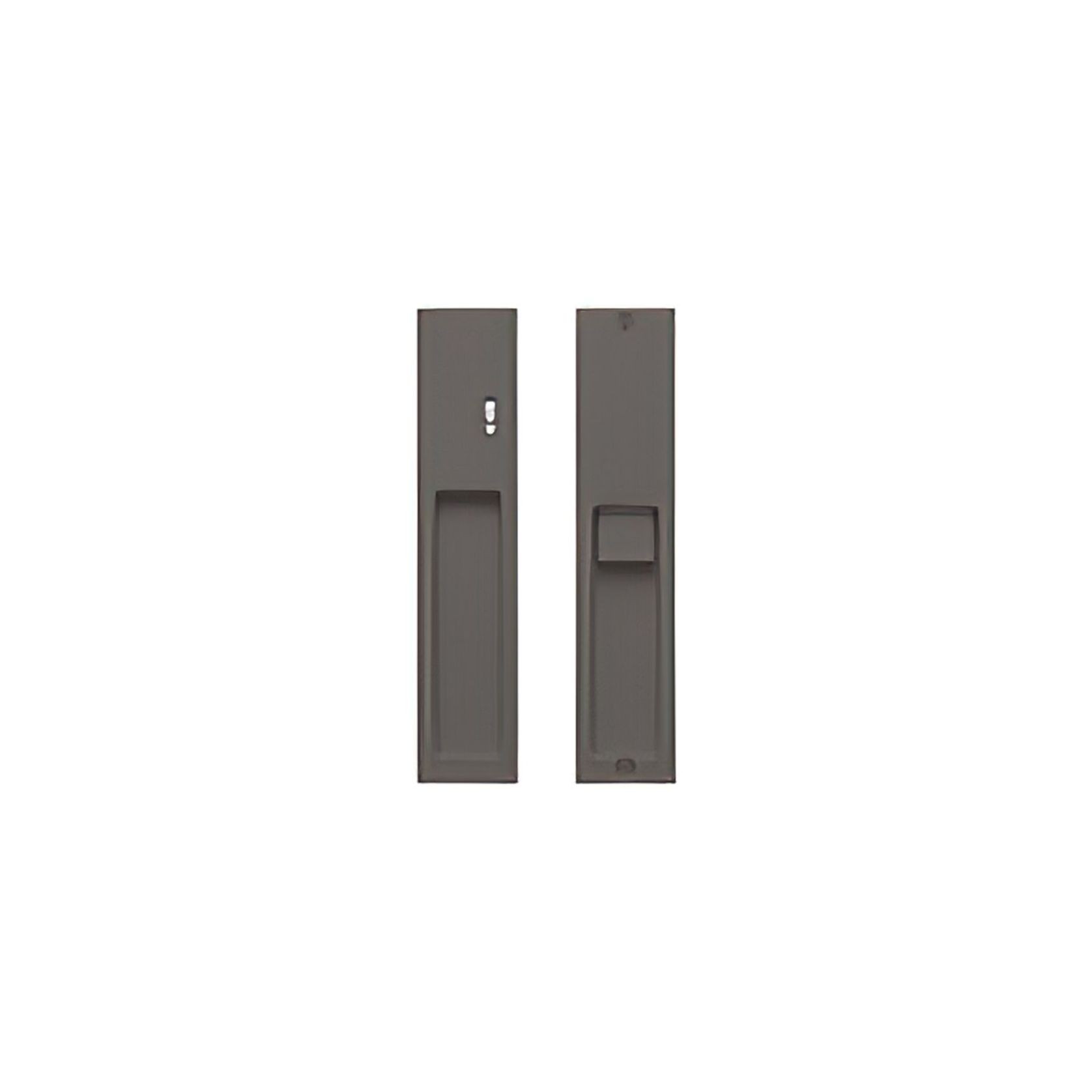 Kawajun KV-07 Recessed Door Pull with Privacy Lock gallery detail image