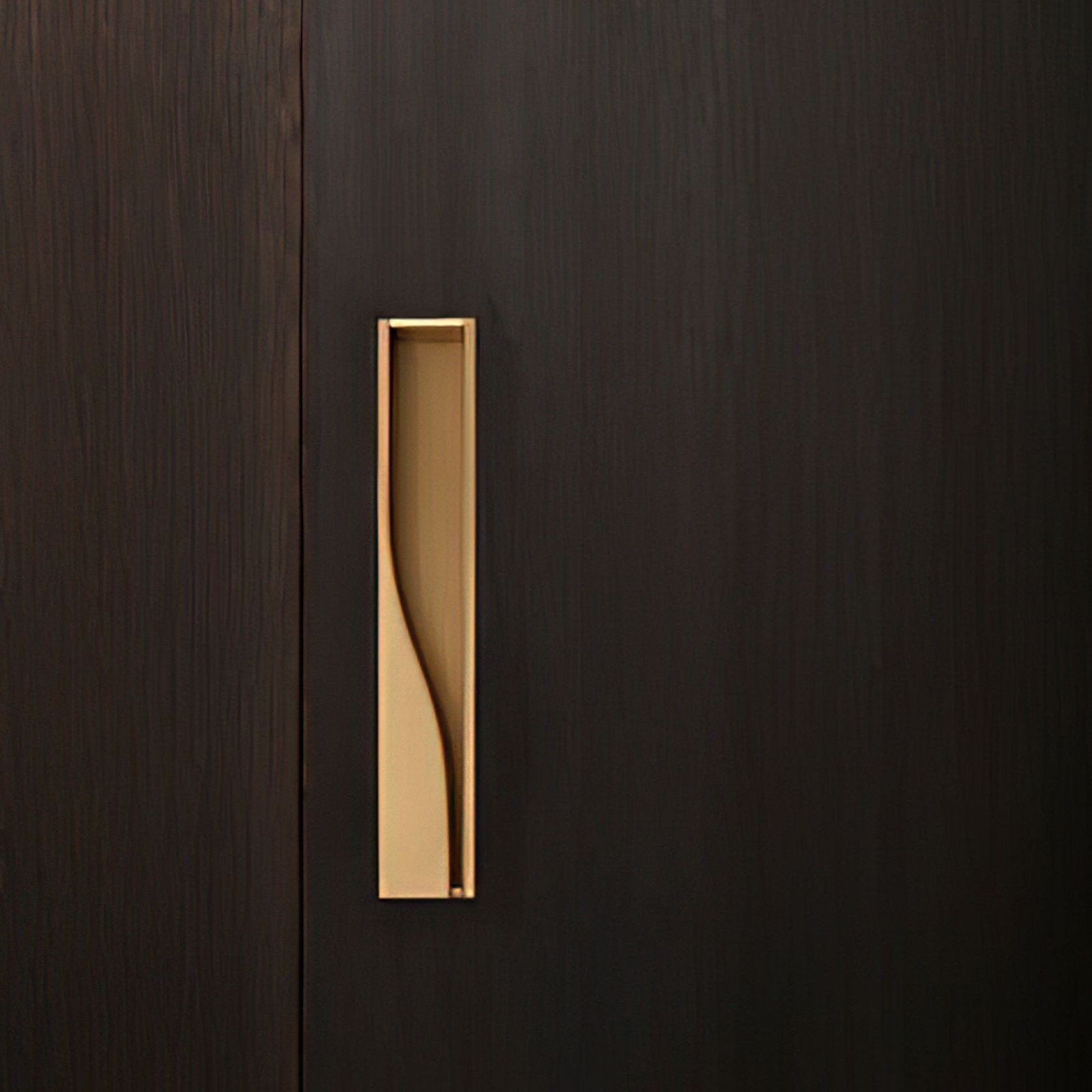 Ballet Robe Door Recessed Flush Pull gallery detail image