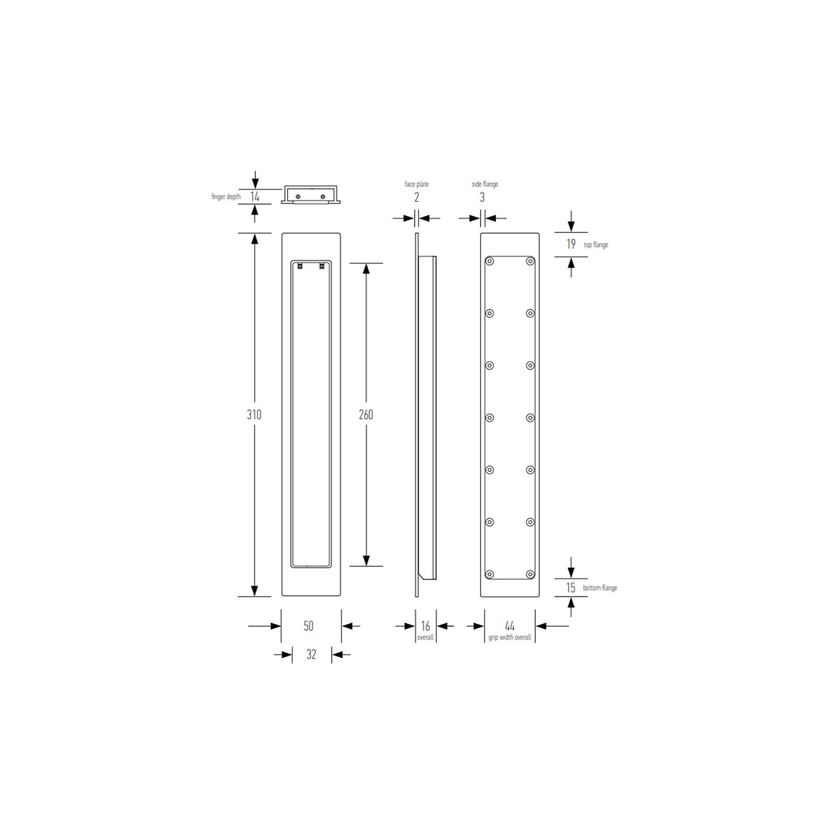 Halliday & Baillie Flush Pull gallery detail image