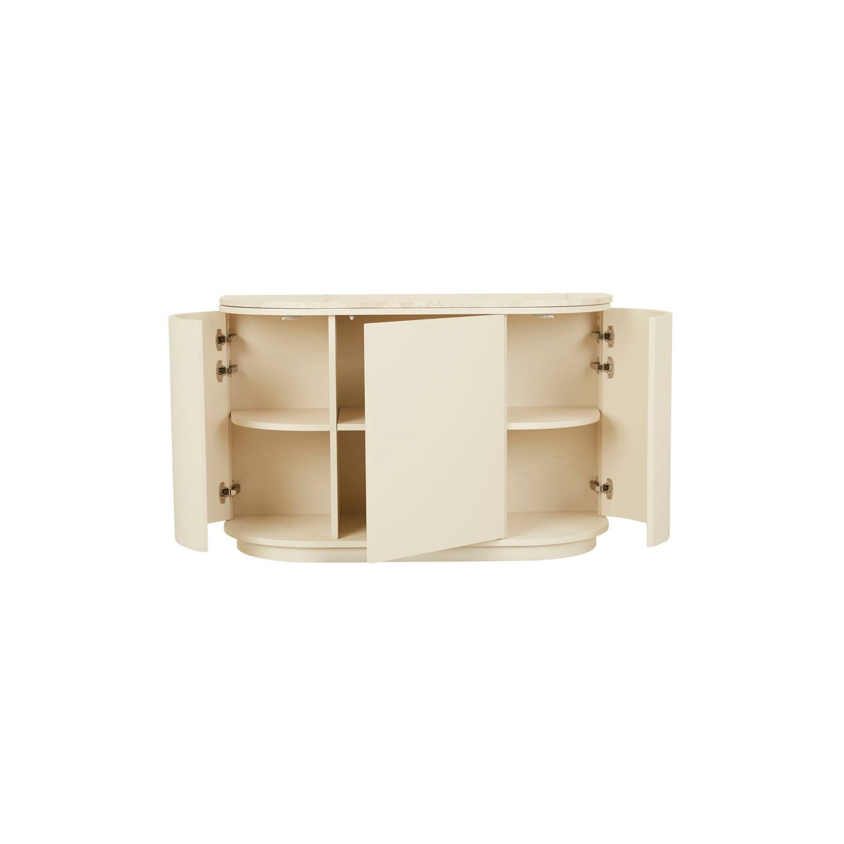 Oberon Crescent Marble Storage Unit gallery detail image