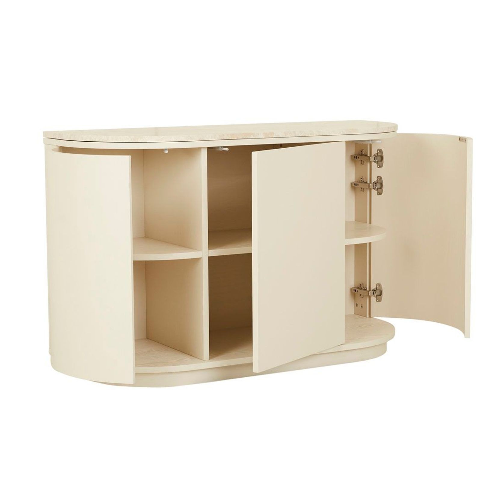 Oberon Crescent Marble Storage Unit gallery detail image