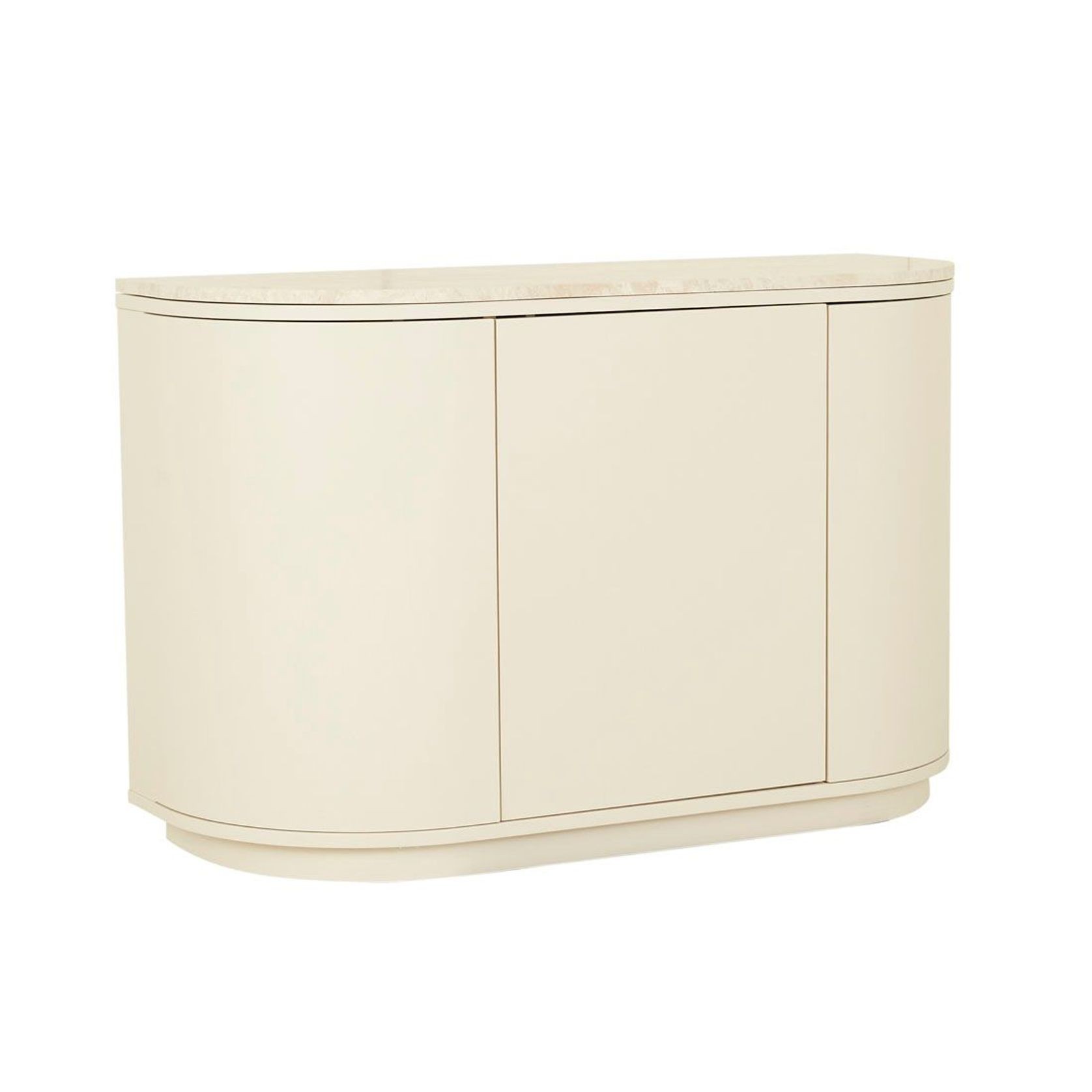 Oberon Crescent Marble Storage Unit gallery detail image