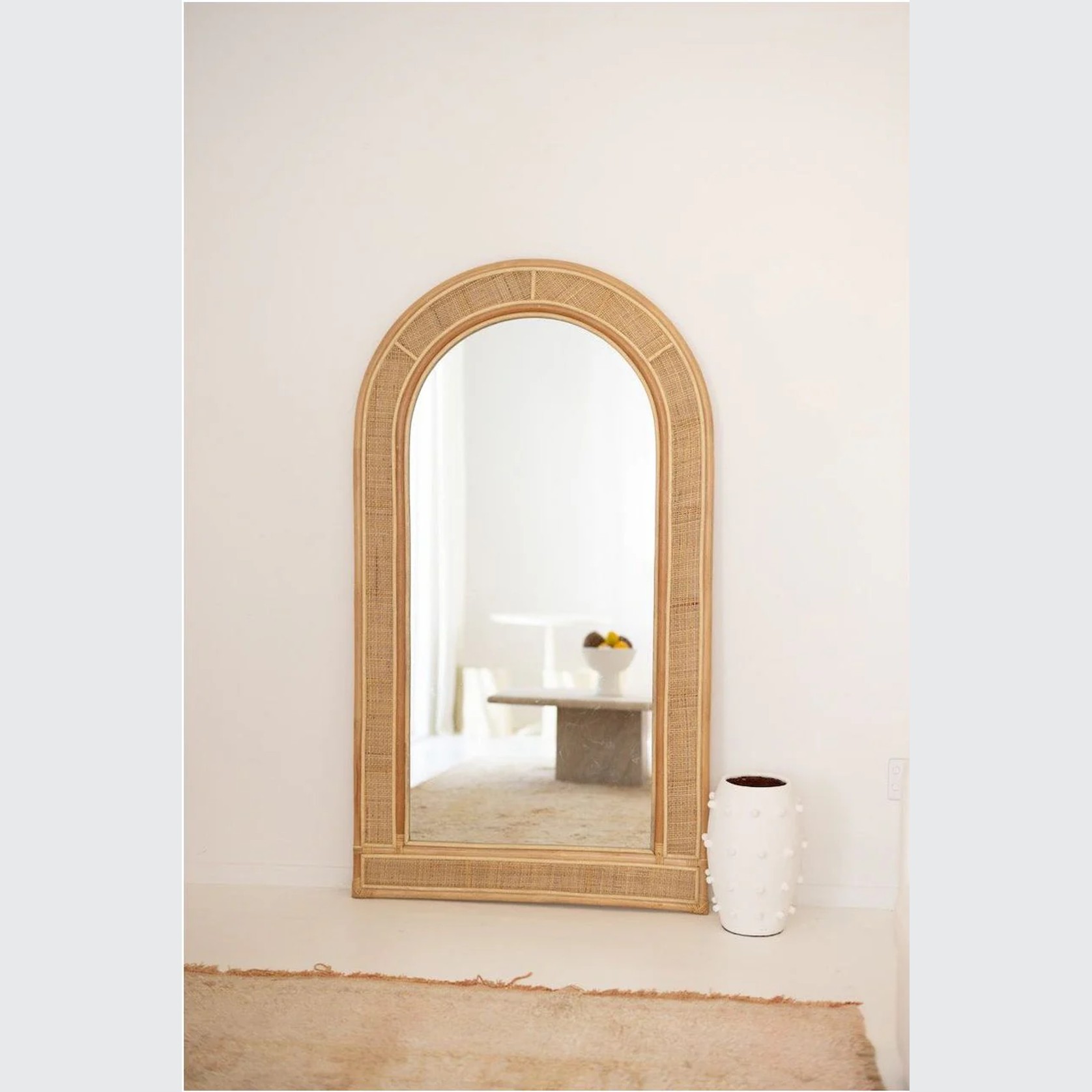 Santorini Full Length Rattan Mirror gallery detail image