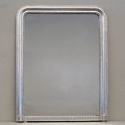 French Antique Louis Philippe Silvered Mirror gallery detail image