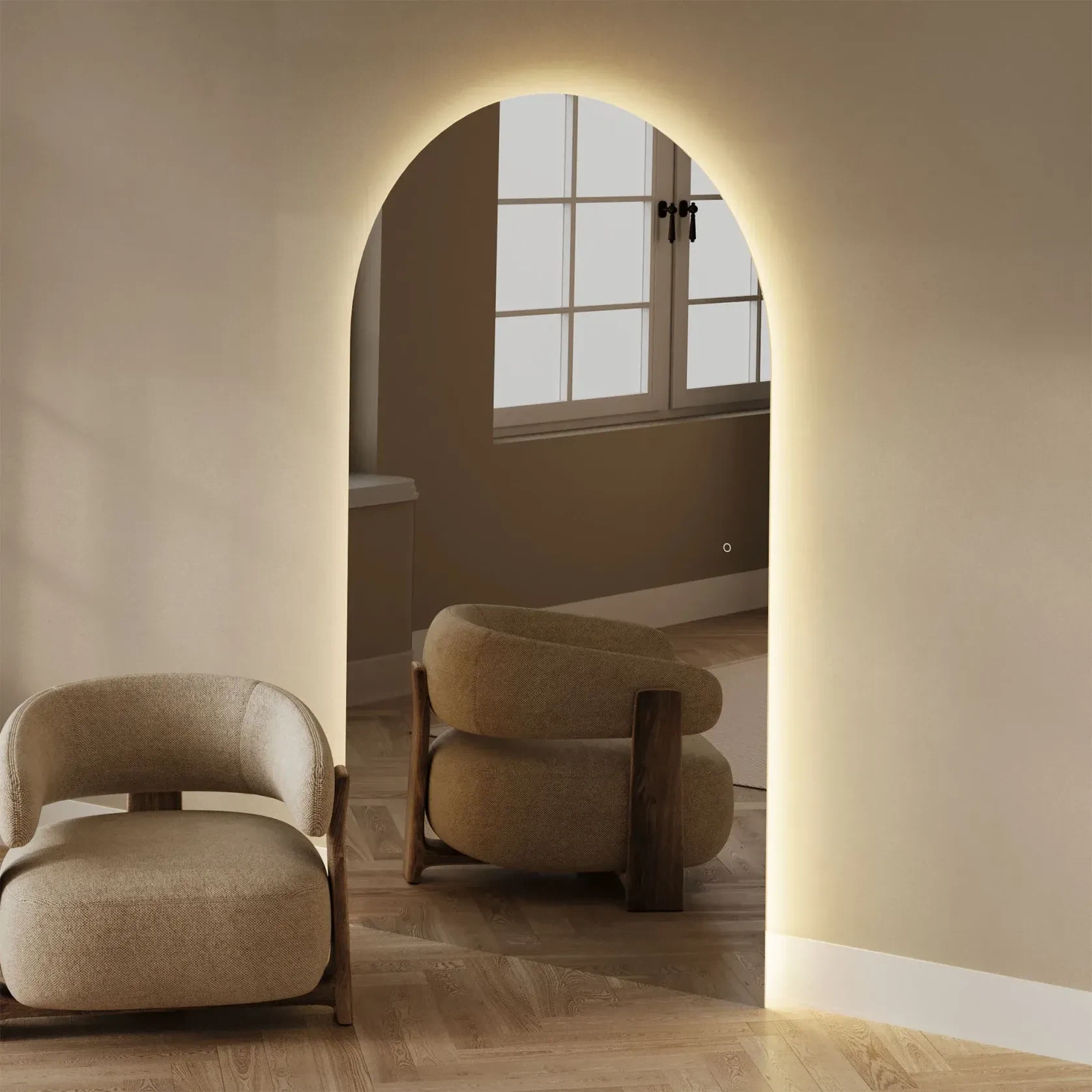 Arlo Arch LED Mirror | 2000 x 1200 gallery detail image