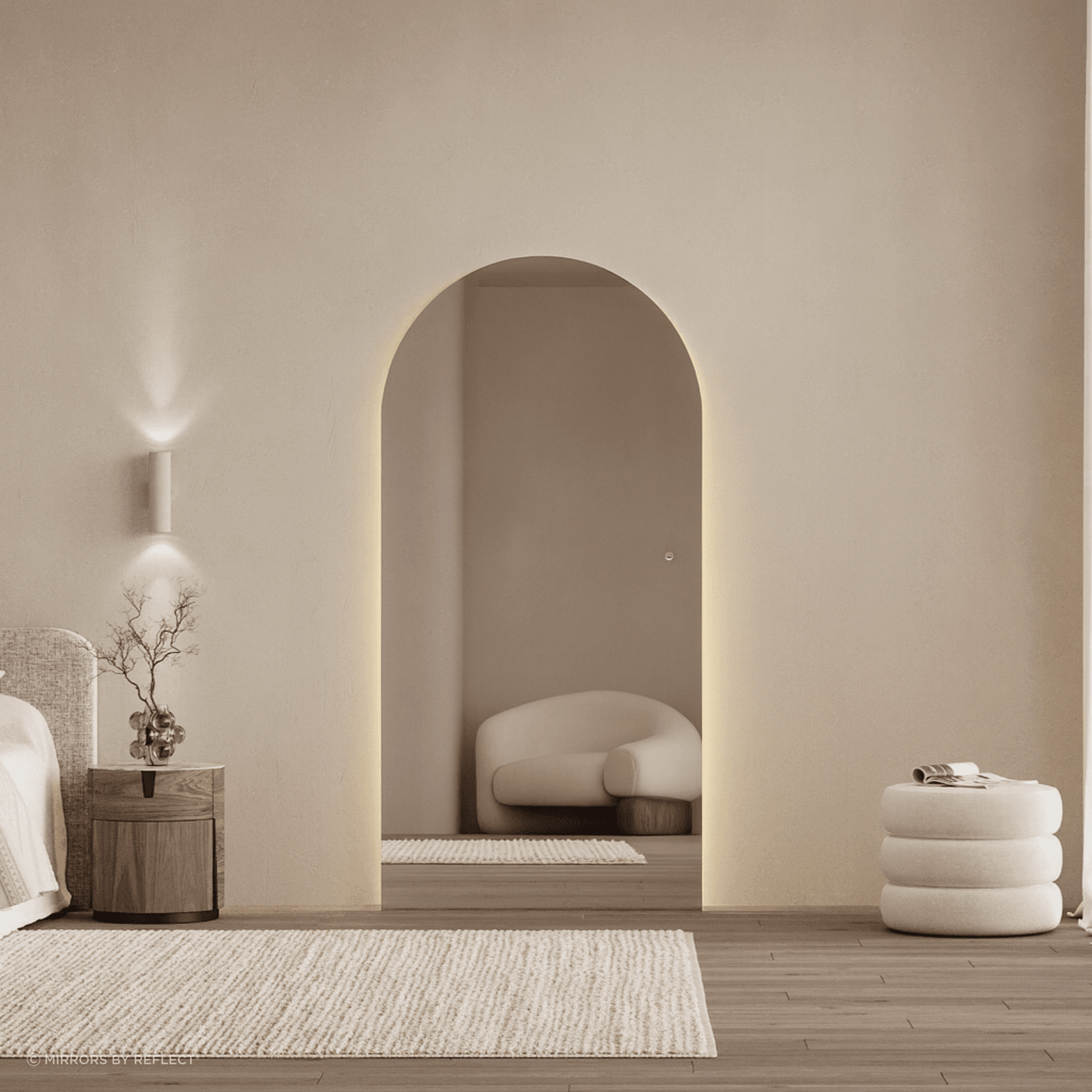 Arlo Mini | LED Arch Mirror | 1800 x 800 gallery detail image