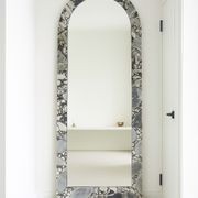 Crescent Arch Mirror - Milky Blue gallery detail image