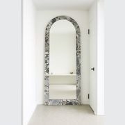 Crescent Arch Mirror - Milky Blue gallery detail image