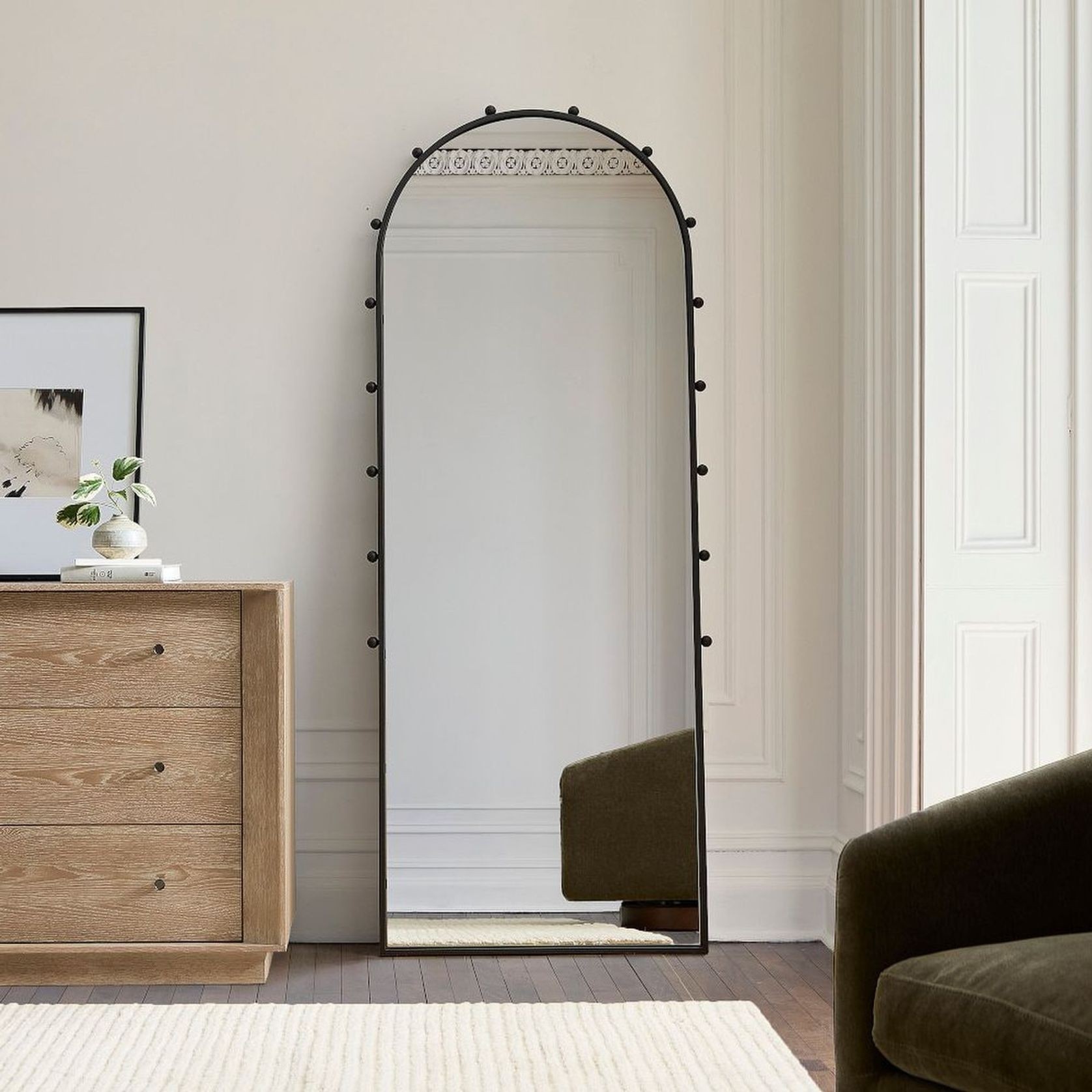 Ora Metal Floor Mirror gallery detail image