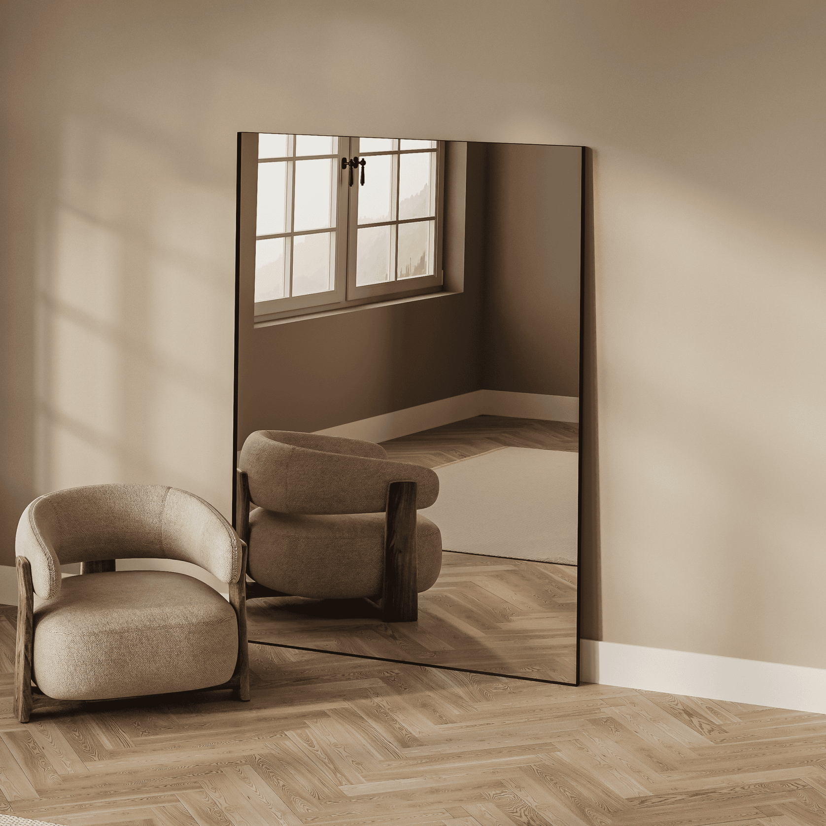 Sable Rectangle Mirror | 1900 x 1400 gallery detail image