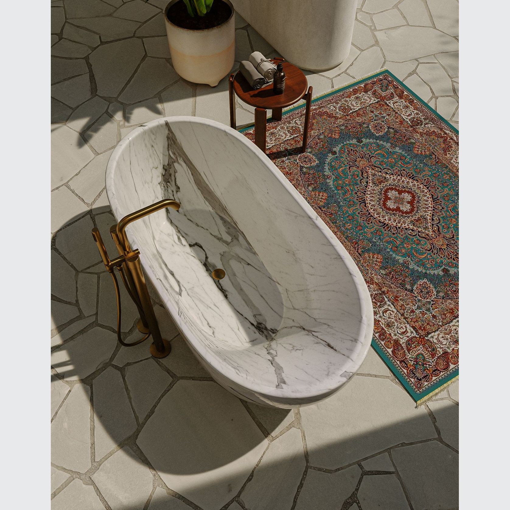 Panna Marble Bathtub gallery detail image
