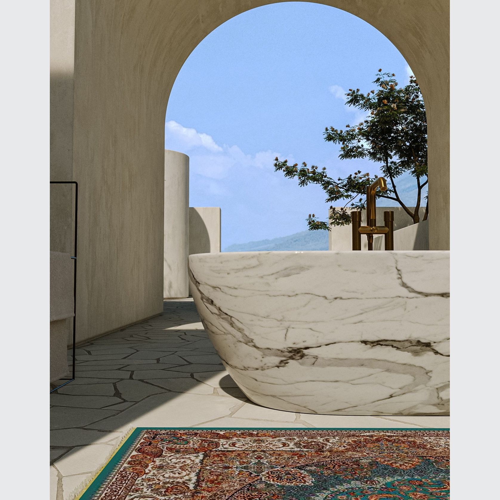 Panna Marble Bathtub gallery detail image