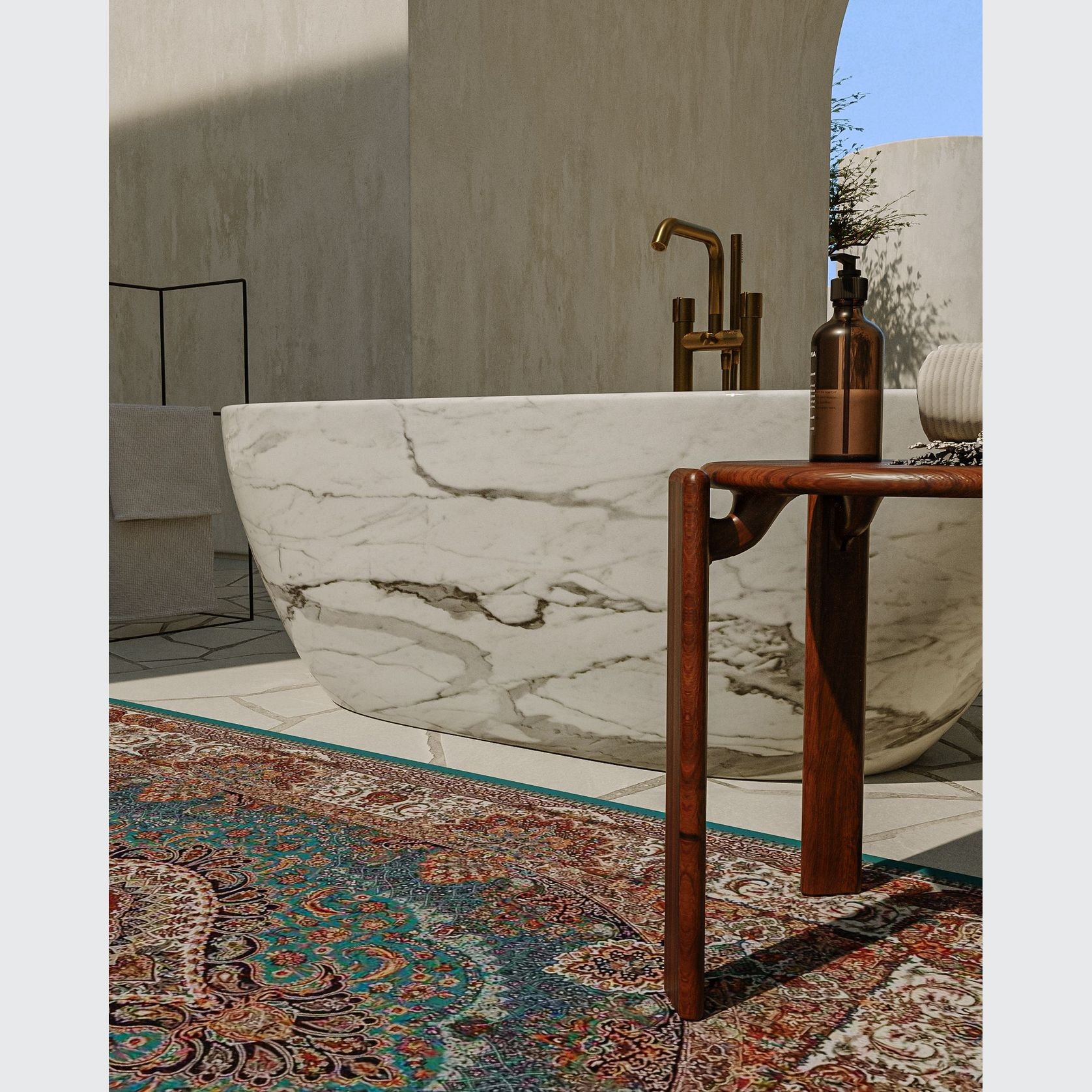 Panna Marble Bathtub gallery detail image