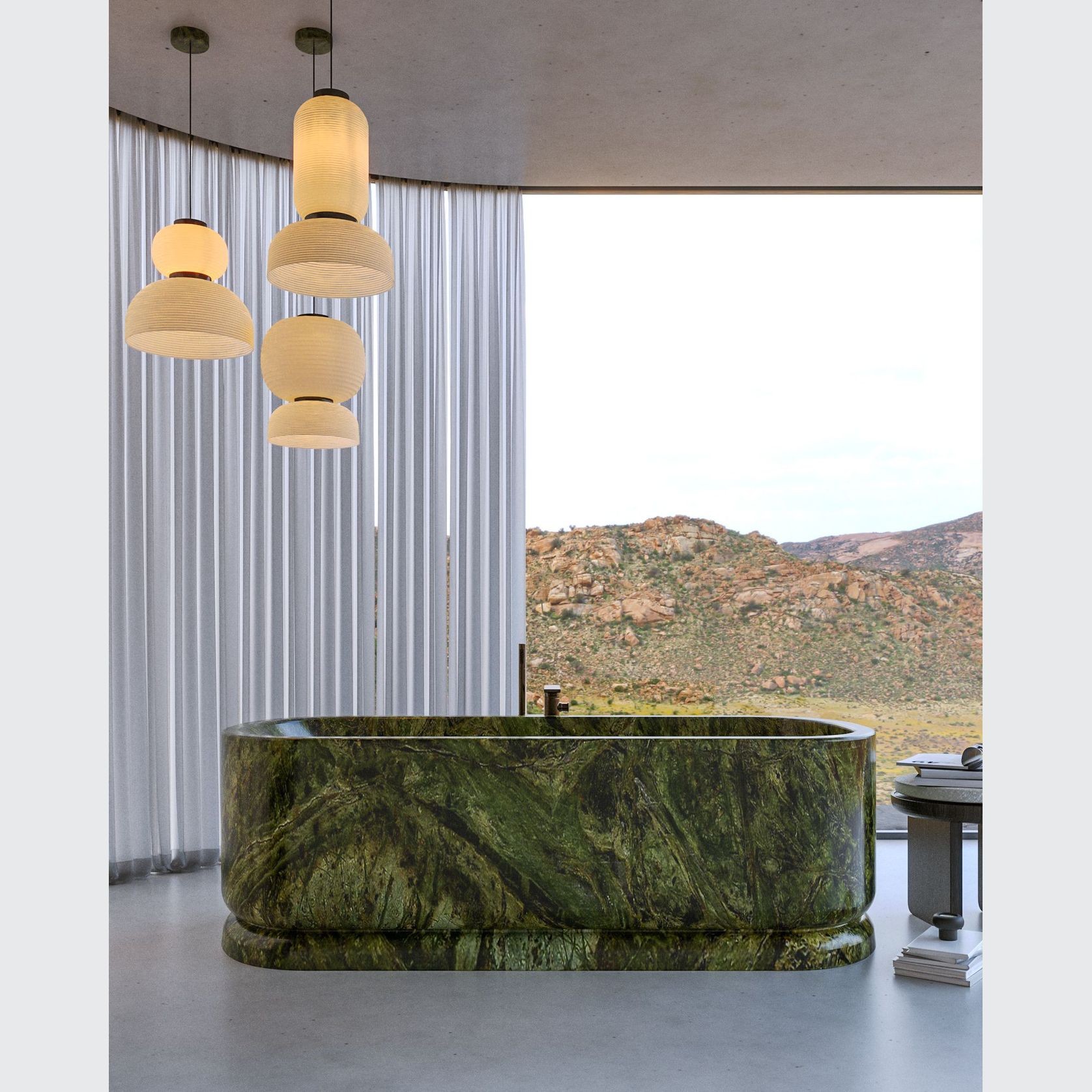 Hira Marble Bathtub gallery detail image